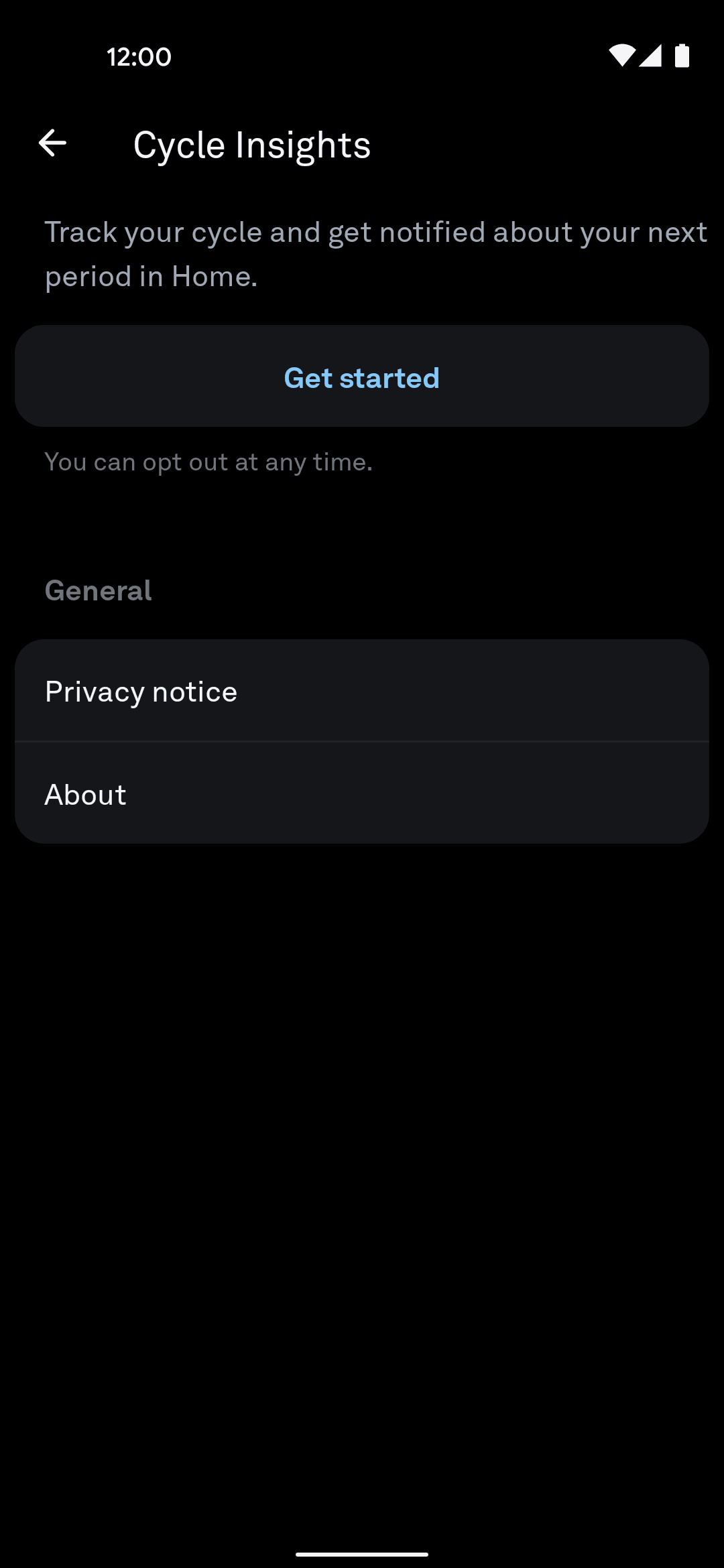 Oura Android Health & Fitness interface screenshot 18