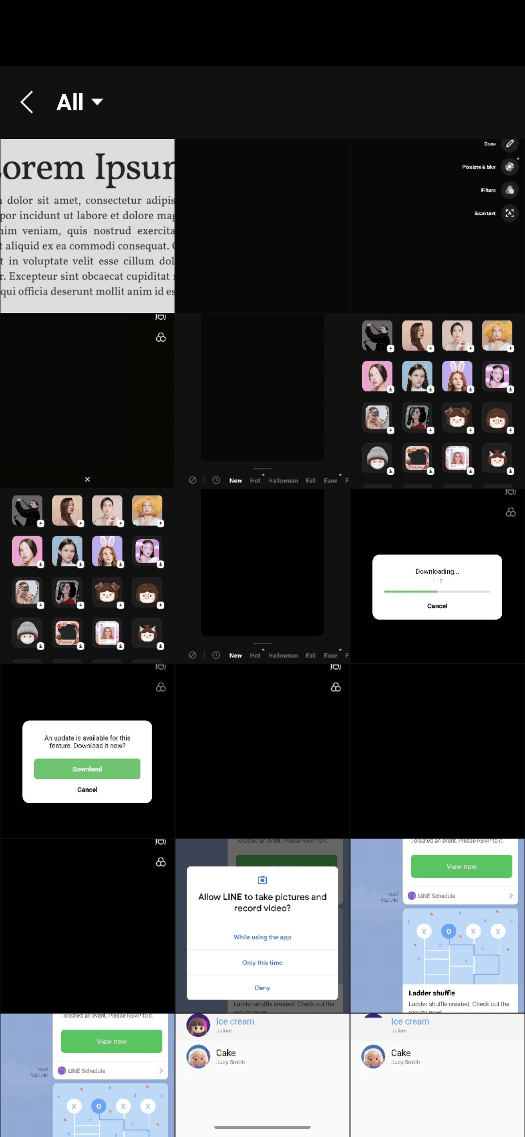 LINE Android Social Networking interface screenshot 23