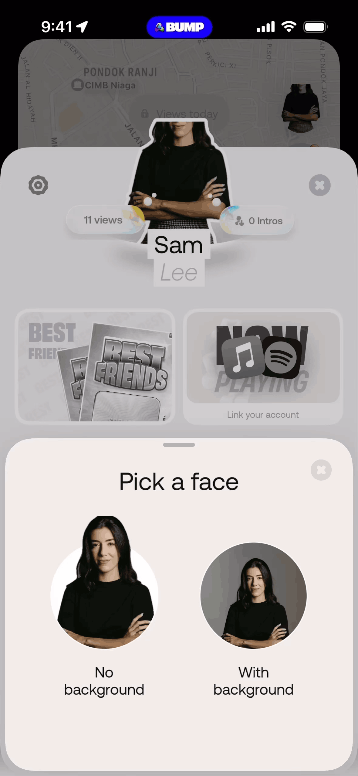 Bump iOS Social Networking interface screenshot 22