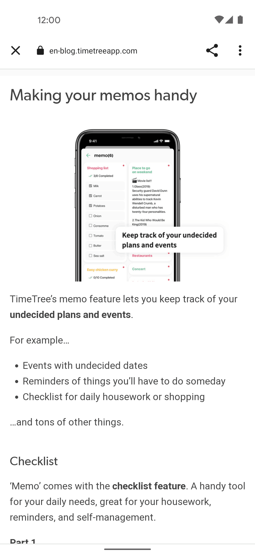 TimeTree Android Productivity interface screenshot 5