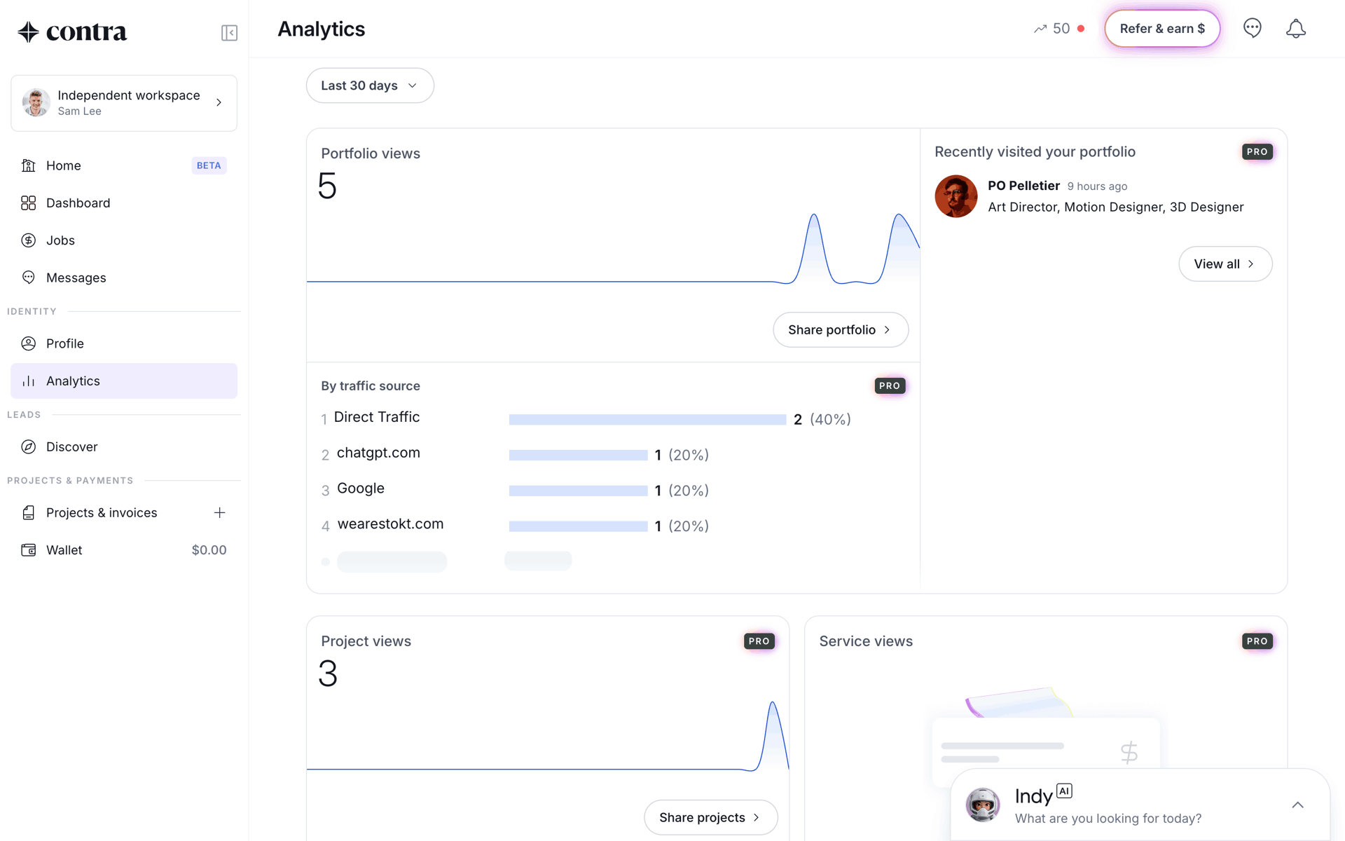 Contra Web AI interface screenshot 5
