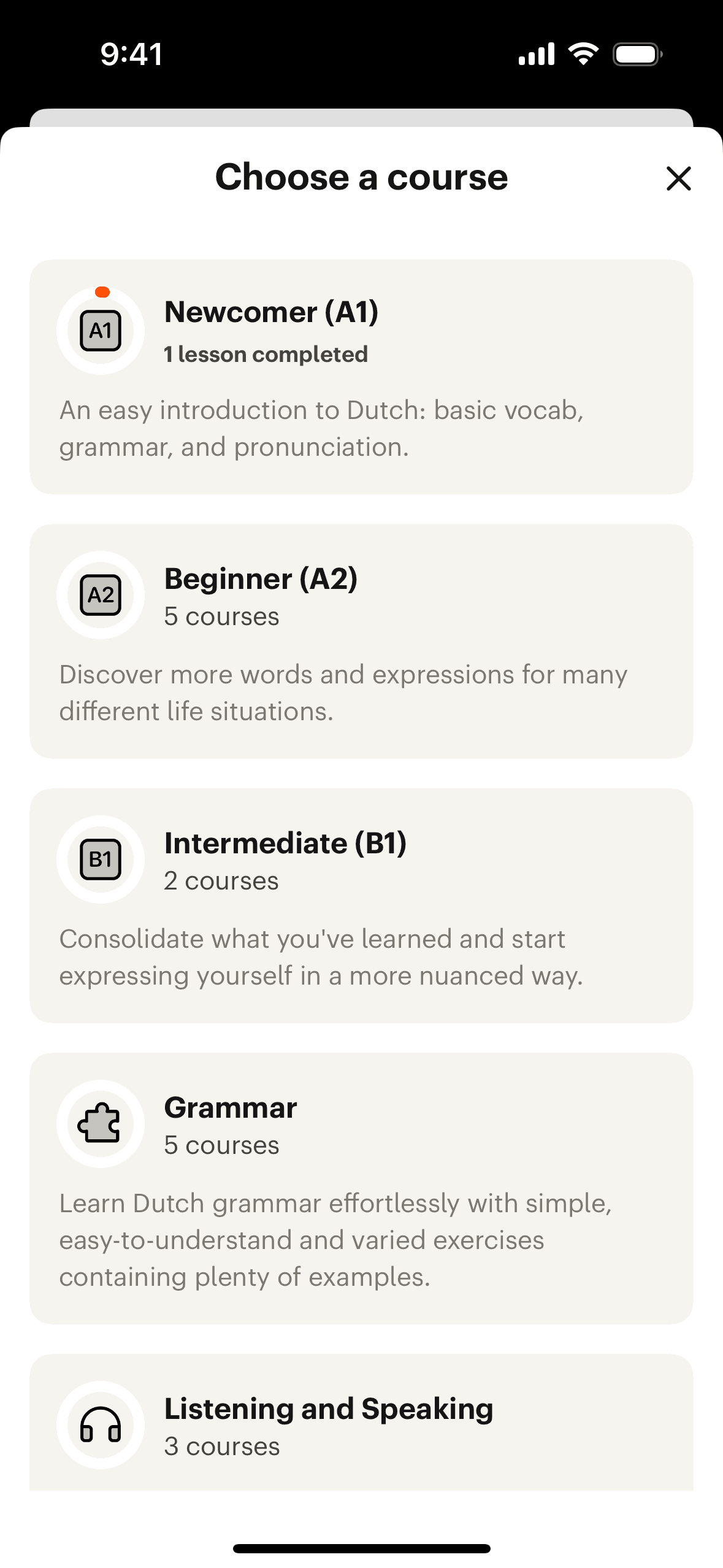Babbel iOS Education interface screenshot 18