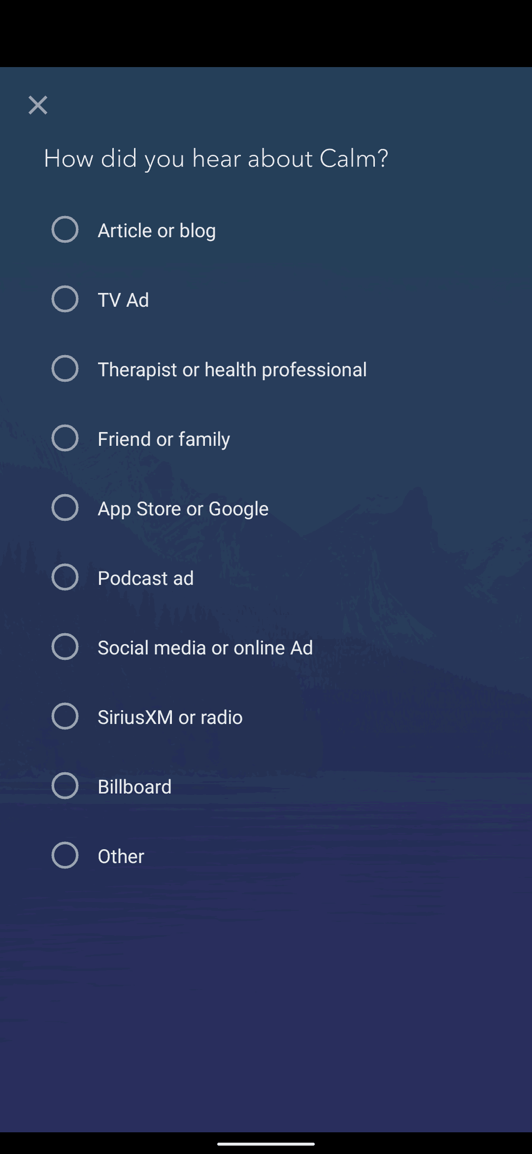 Calm Android Health & Fitness interface screenshot 13