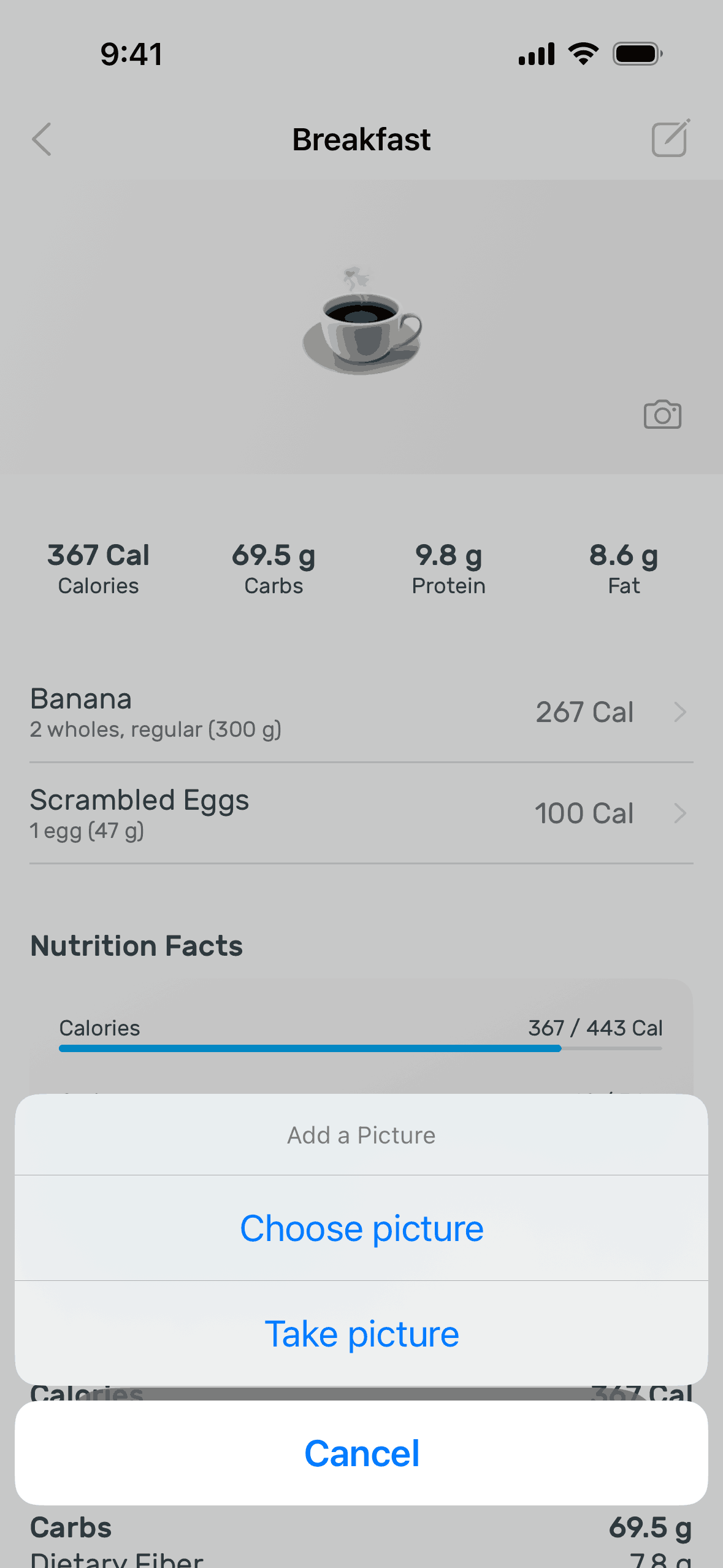 Yazio iOS Health & Fitness interface screenshot 11