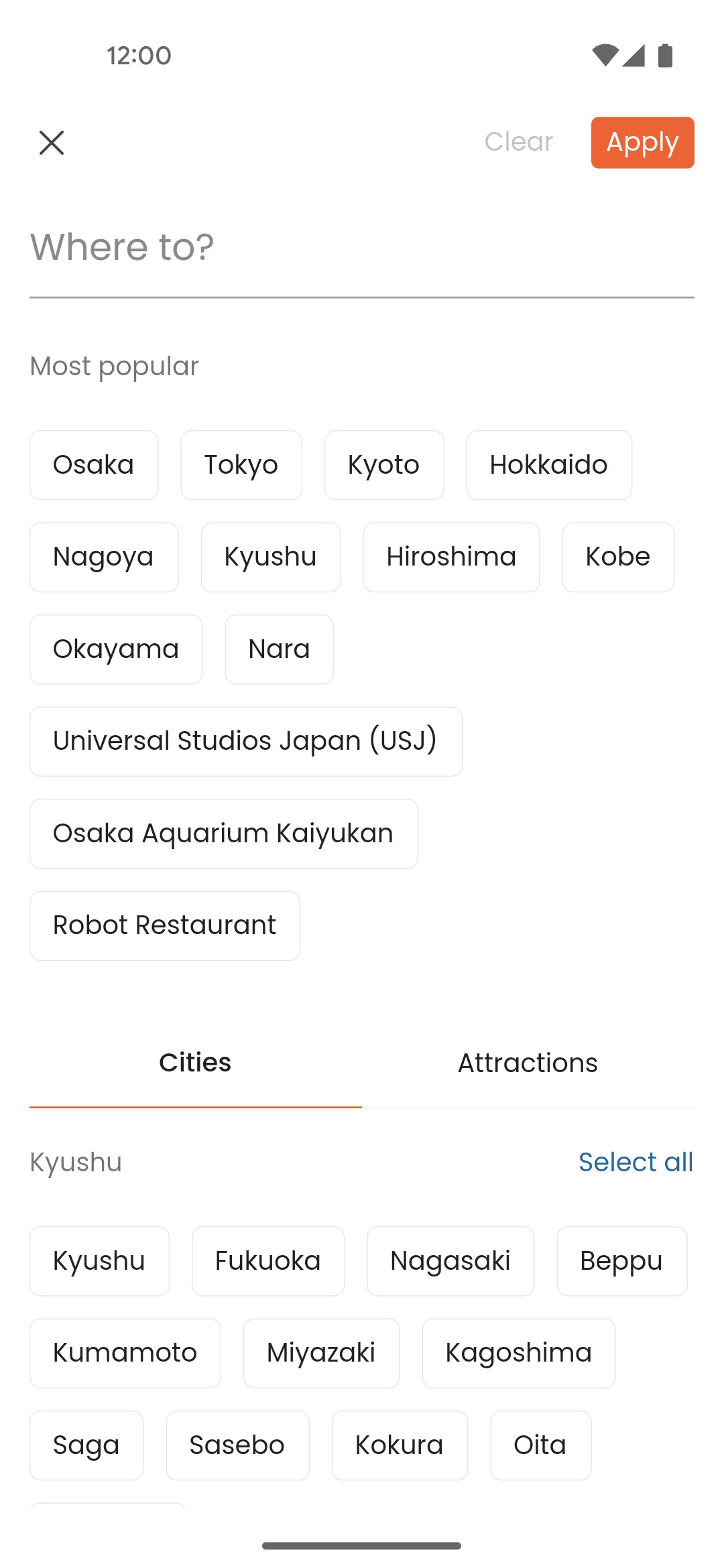 Klook Android Travel & Transportation interface screenshot 20