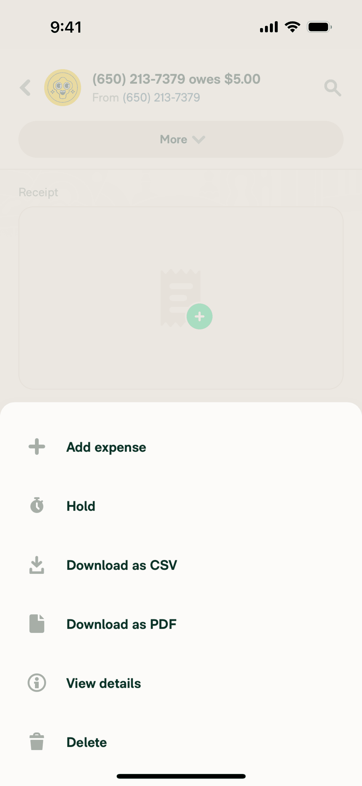 Expensify iOS Finance interface screenshot 11