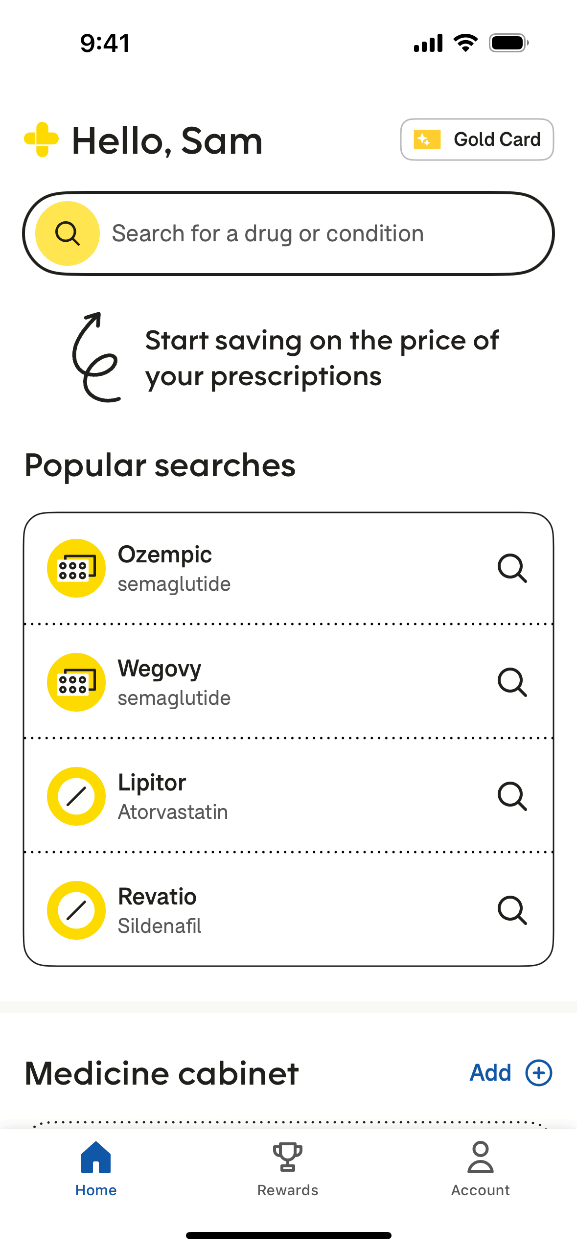 GoodRx iOS Medical interface screenshot 4