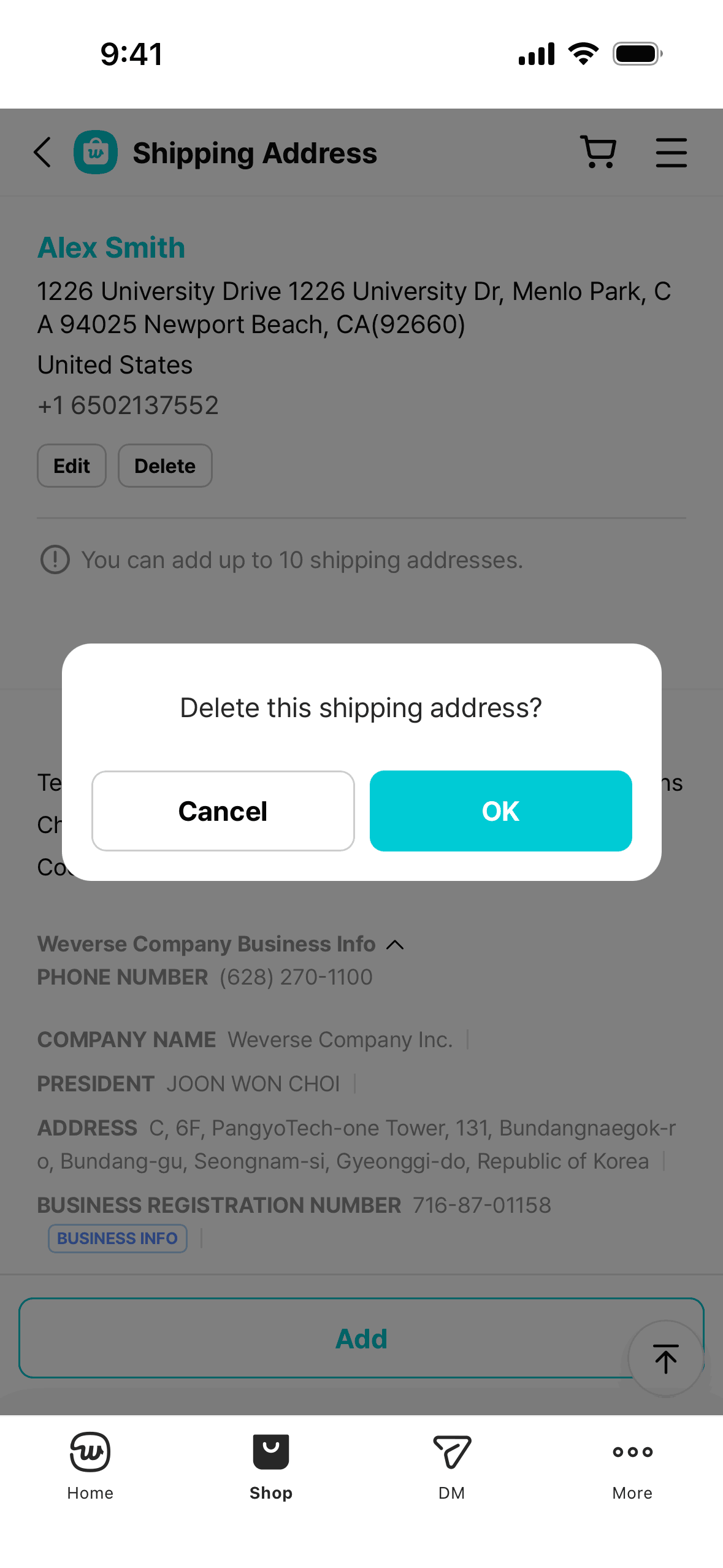 Weverse iOS Social Networking interface screenshot 7