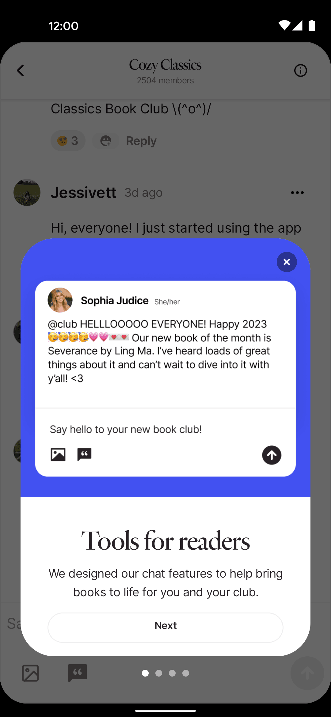 Fable Android Social Networking interface screenshot 9