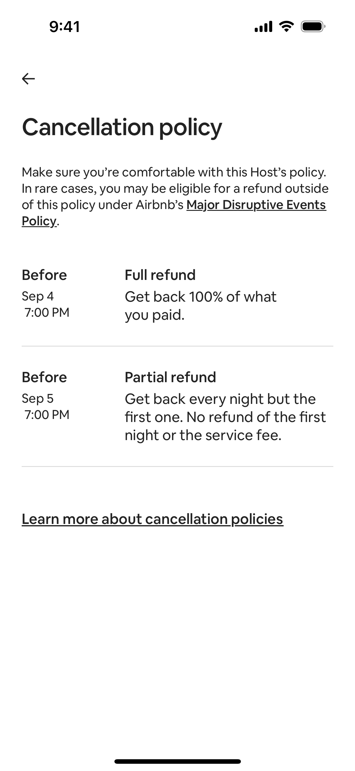Airbnb iOS Real Estate interface screenshot 17