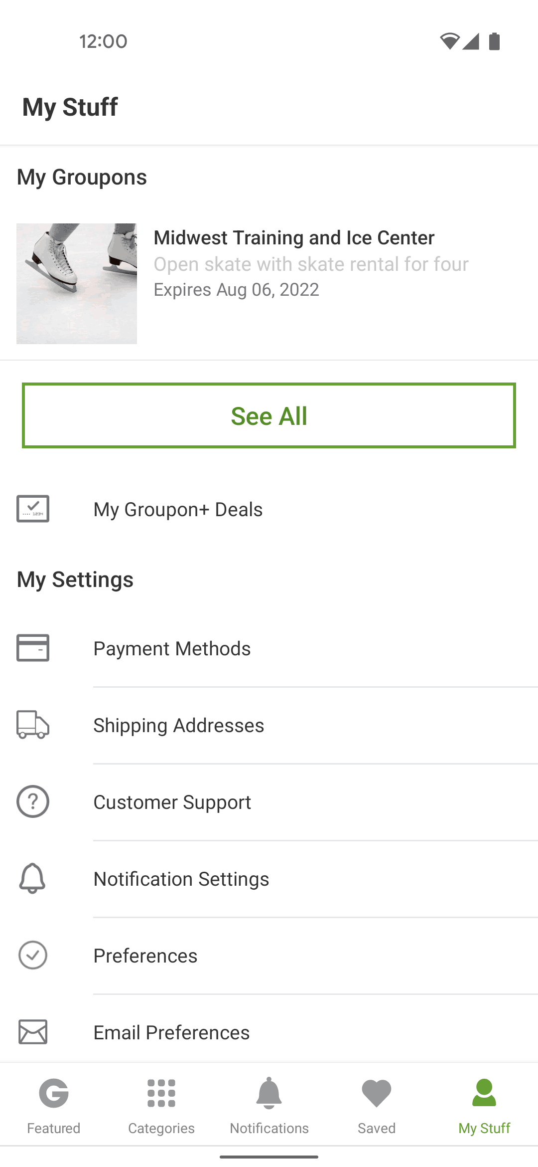 Groupon Android Shopping interface screenshot 9