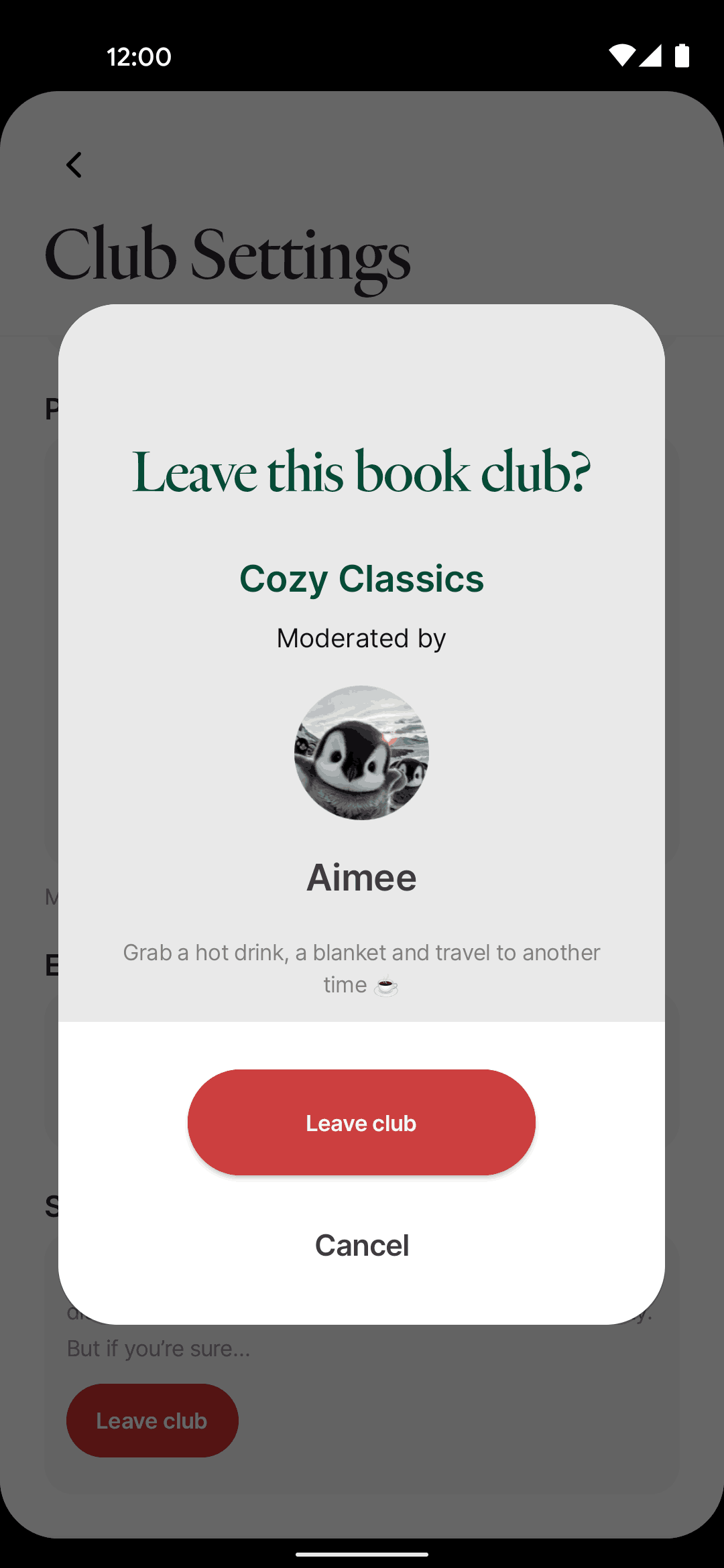 Fable Android Social Networking interface screenshot 5