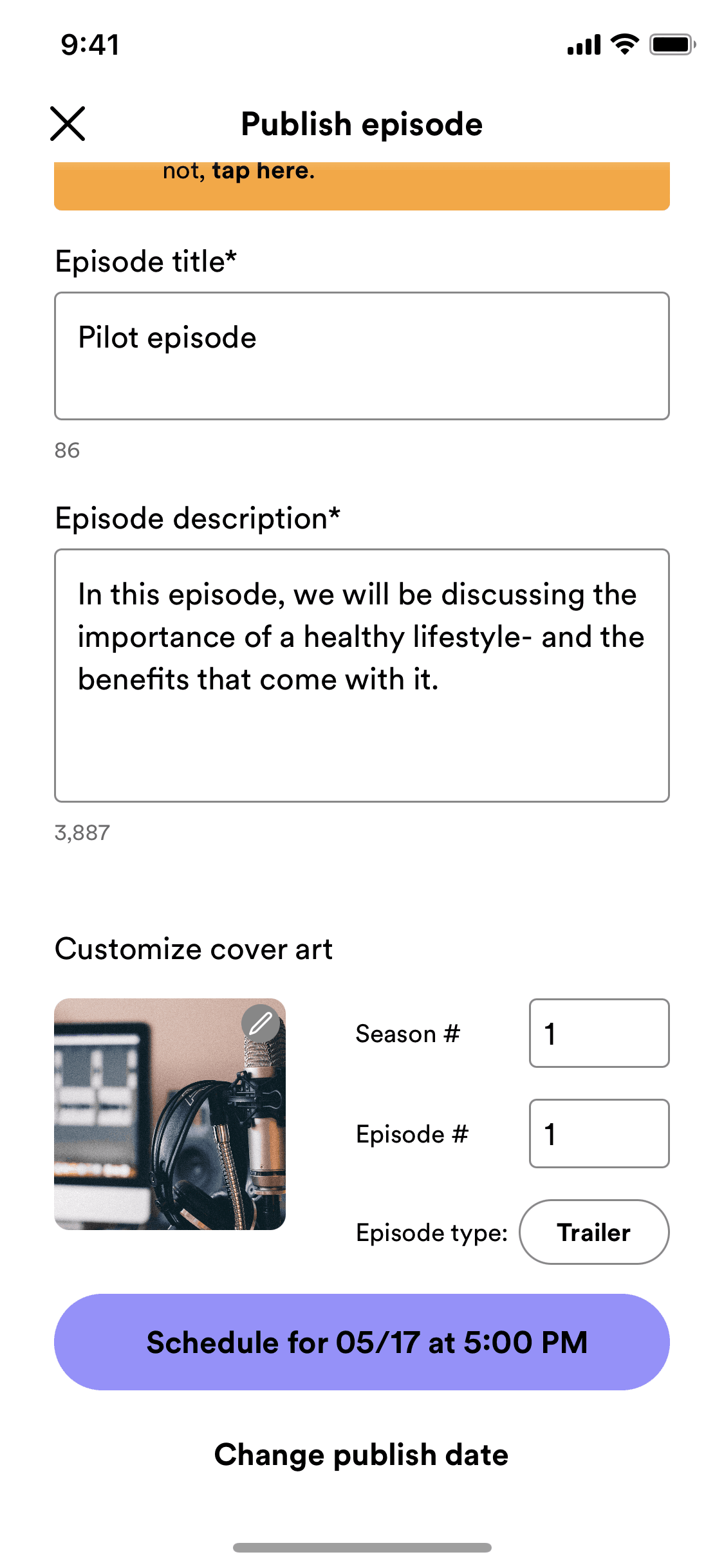Spotify for Creators iOS Music & Audio interface screenshot 4
