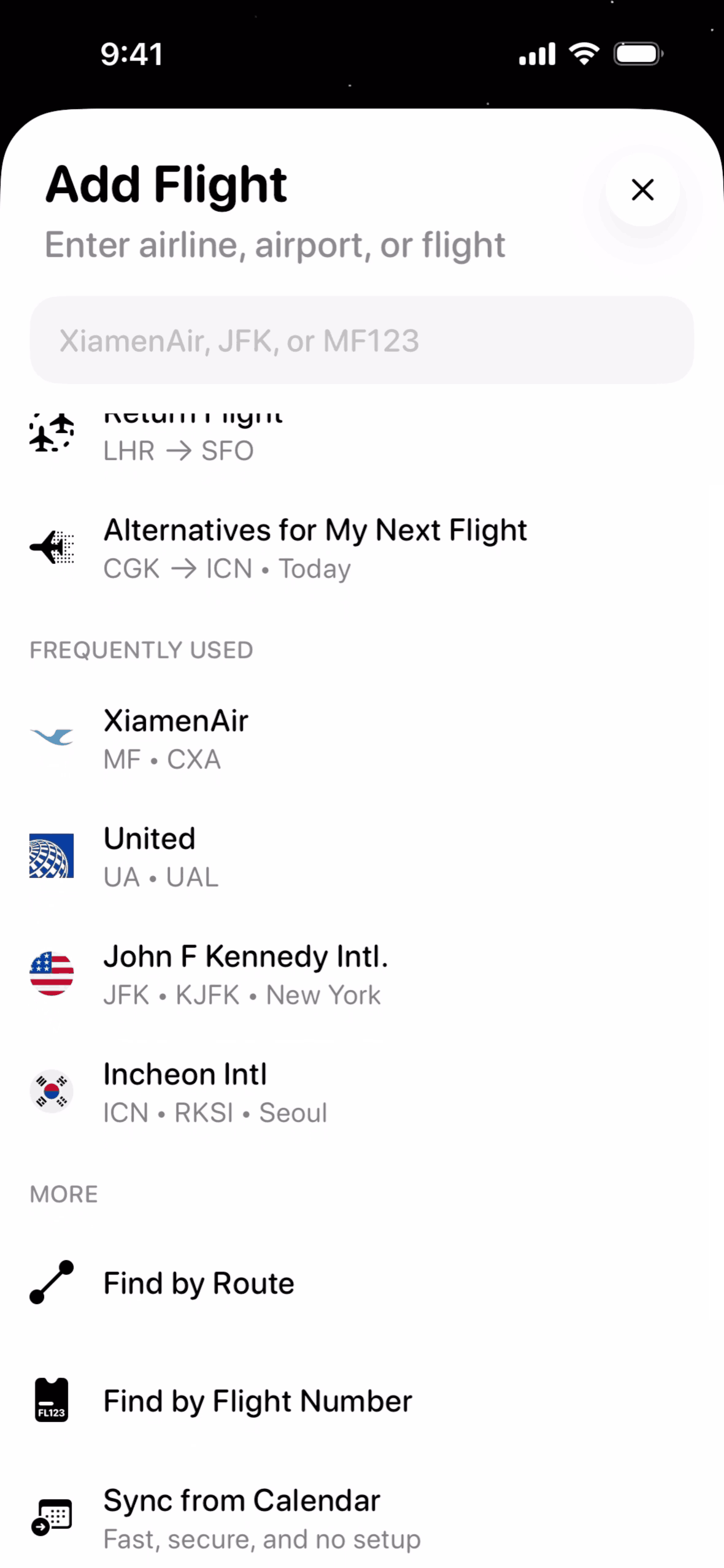 Flighty iOS Travel & Transportation interface screenshot 19