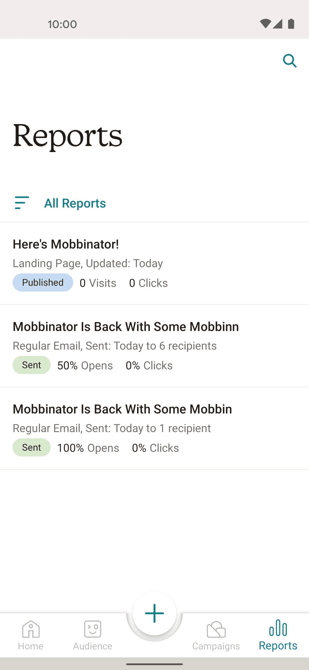 Mailchimp Android Business interface screenshot 4