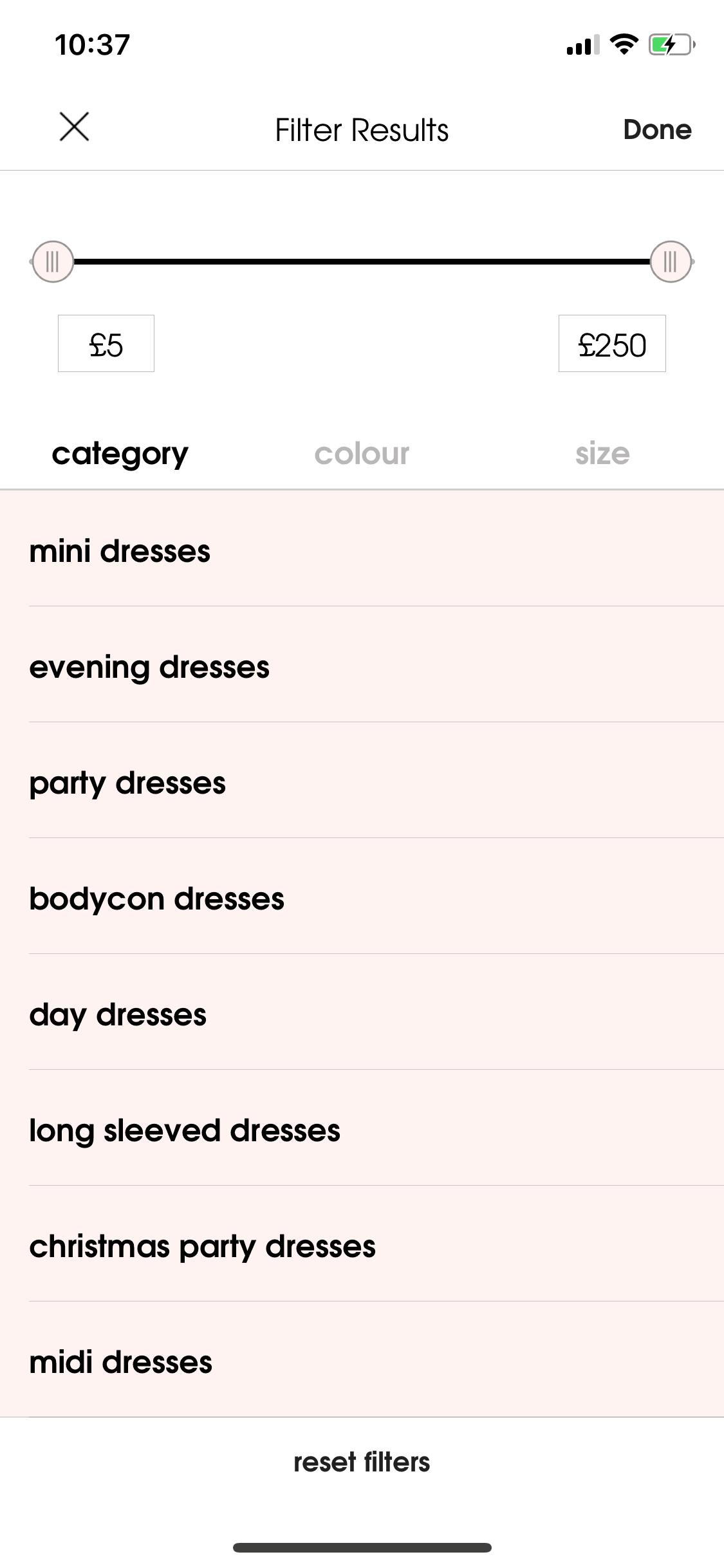 Missguided iOS Shopping interface screenshot 13