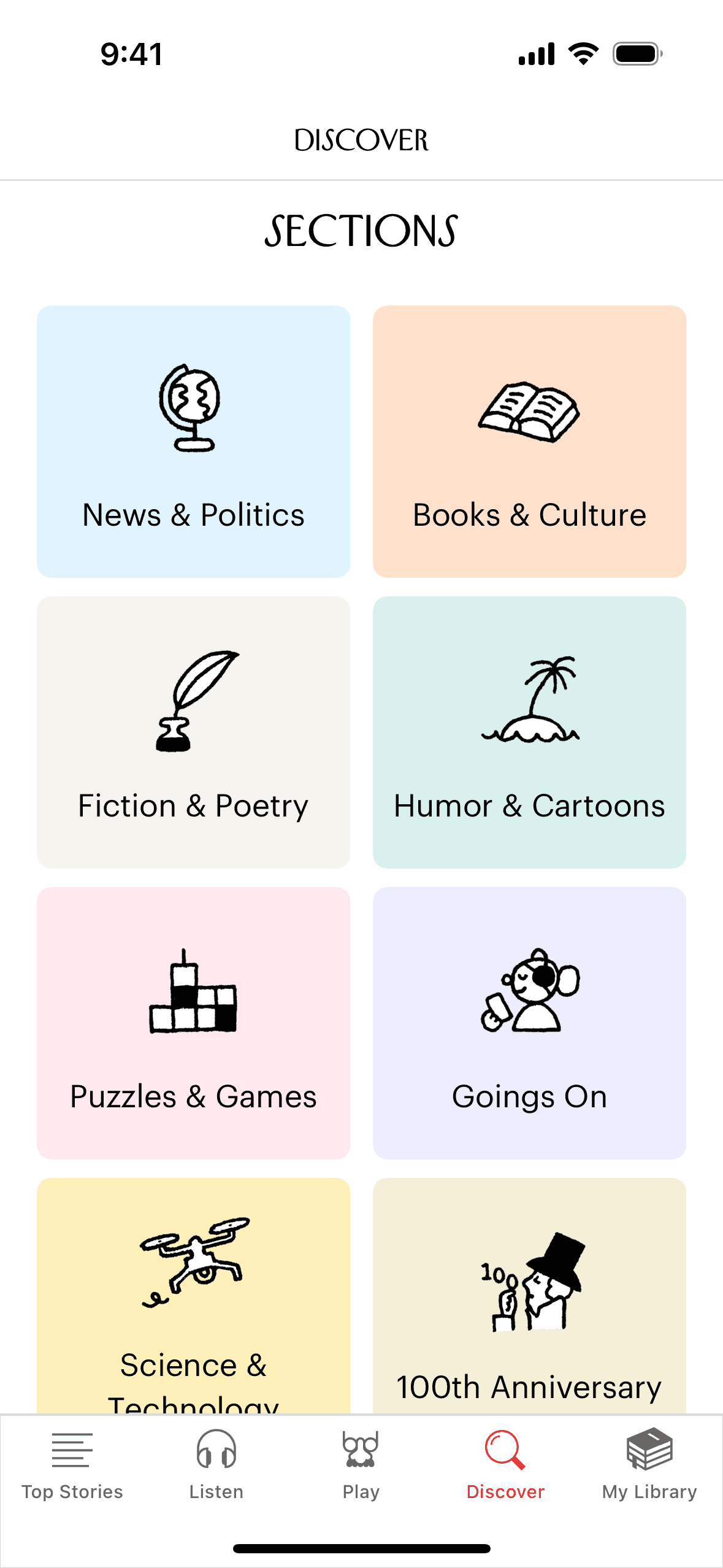 The New Yorker iOS News interface screenshot 2