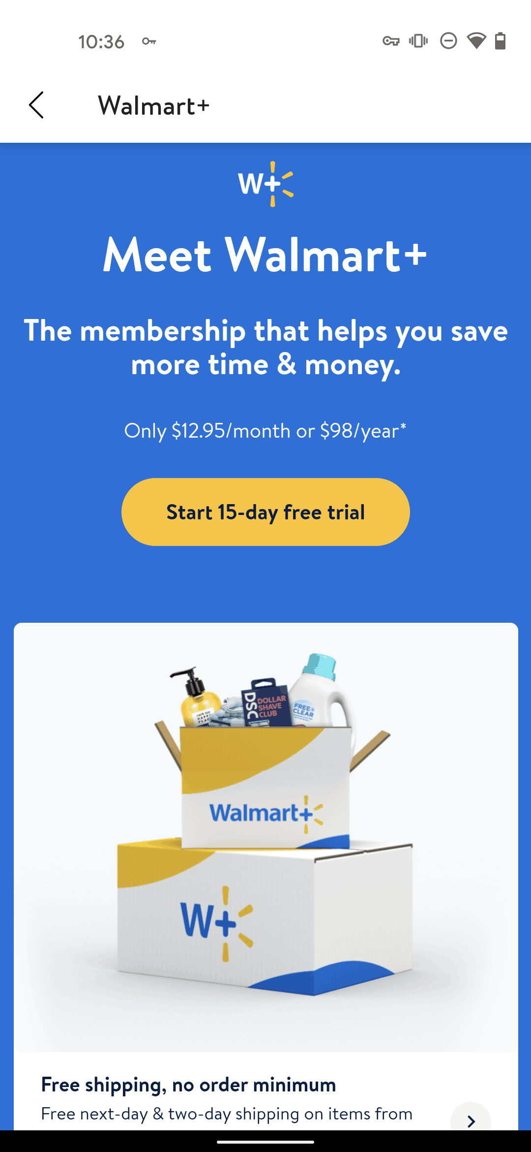 Walmart Android Shopping interface screenshot 12