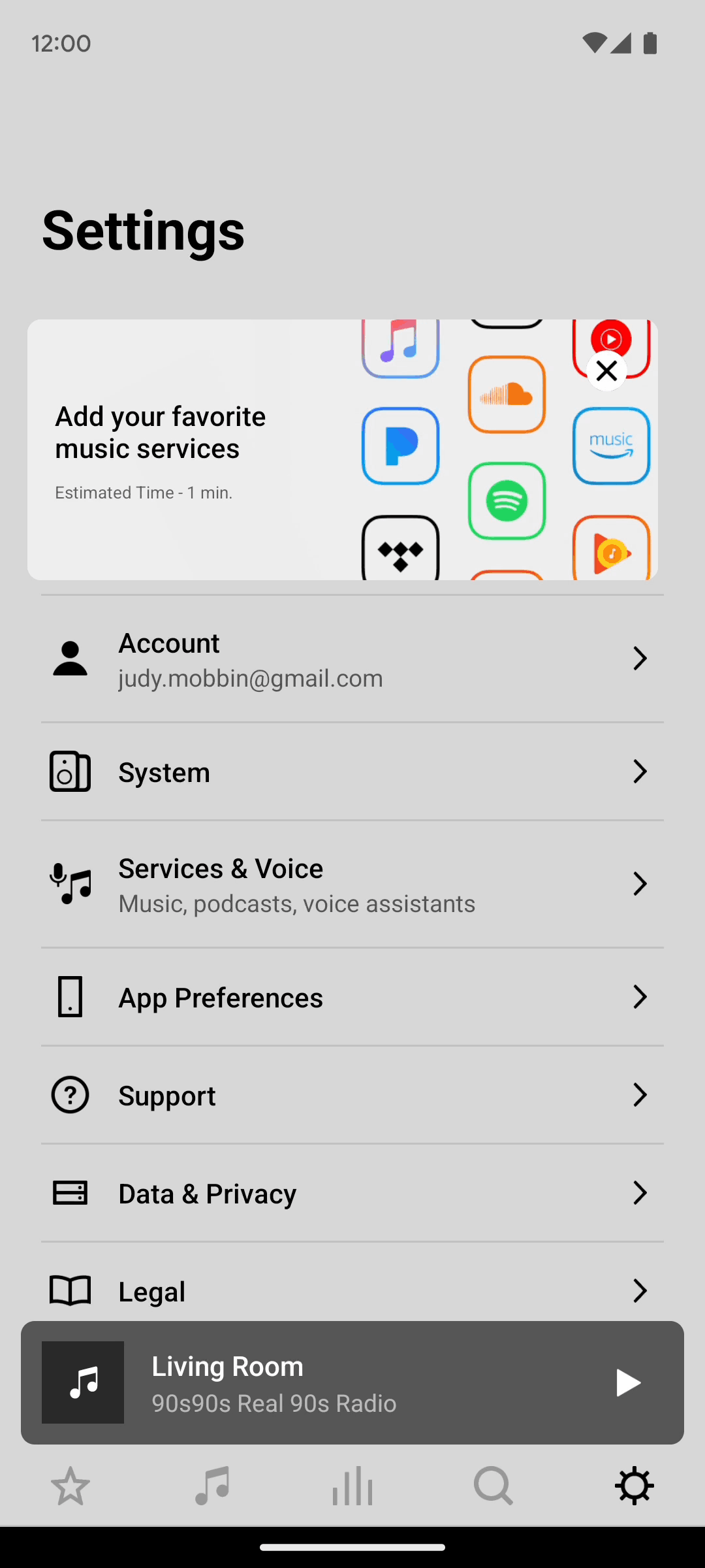 Sonos Android Music & Audio interface screenshot 6