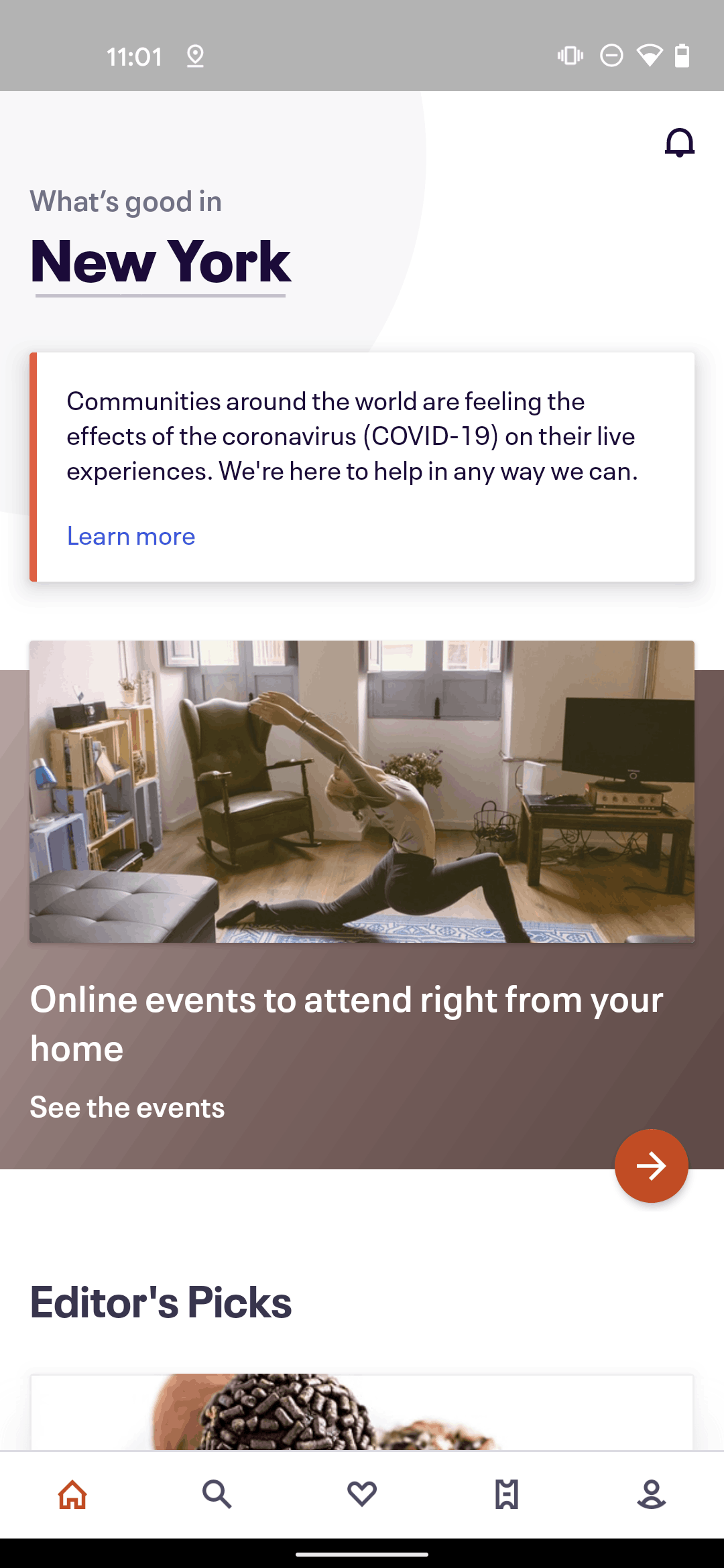 Eventbrite Android Entertainment interface screenshot 14
