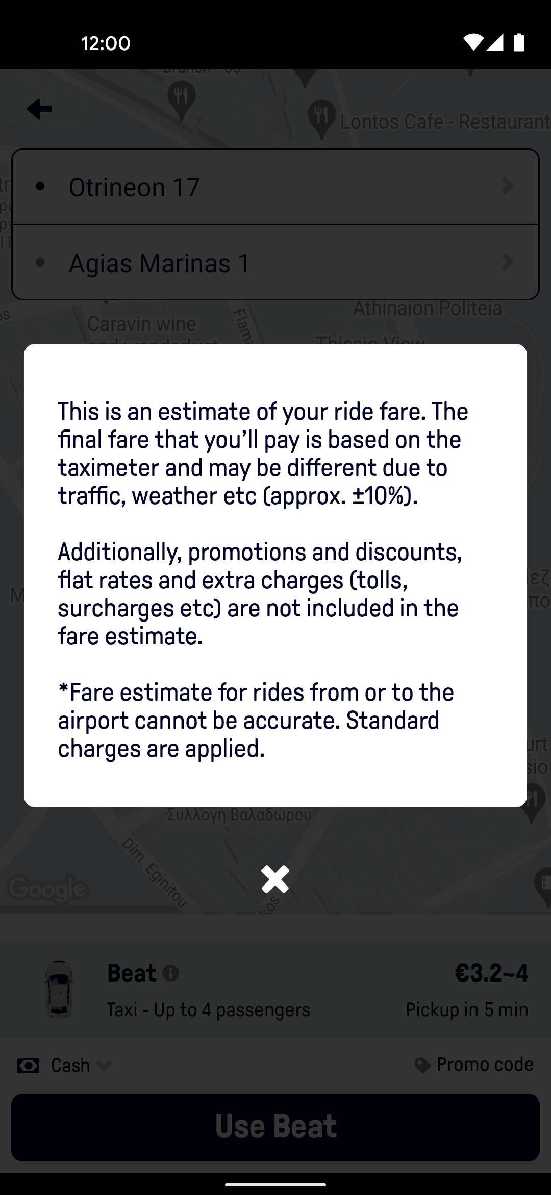 Beat Passenger Android Travel & Transportation interface screenshot 4