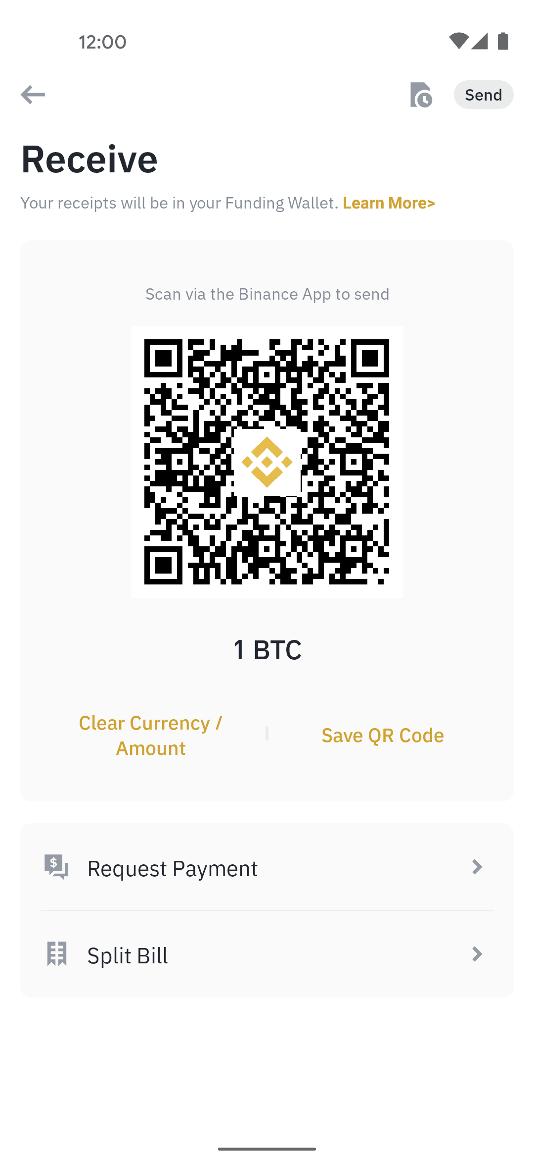 Binance Android Finance interface screenshot 2