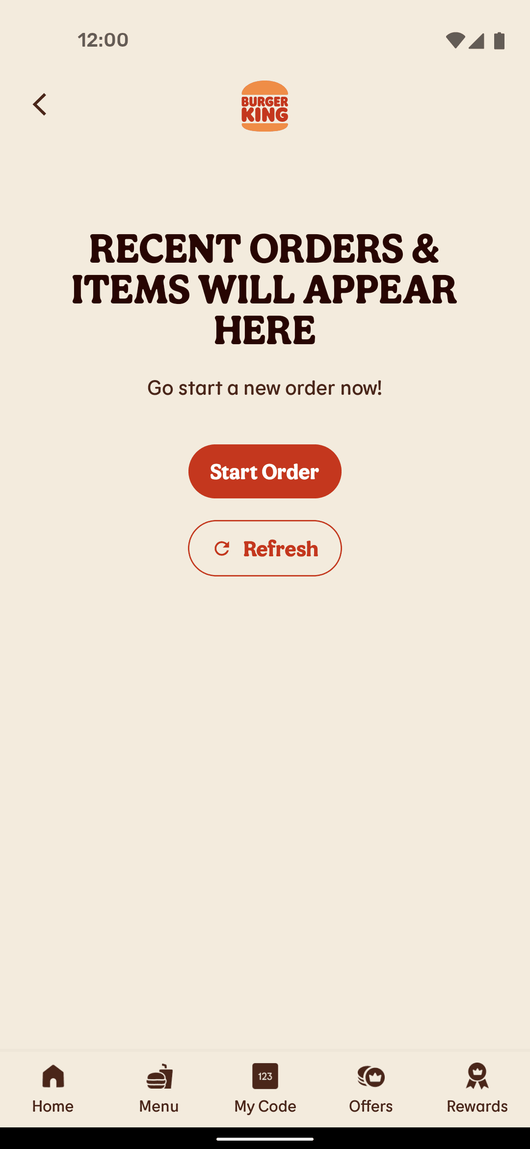 Burger King Android Food & Drink interface screenshot 20