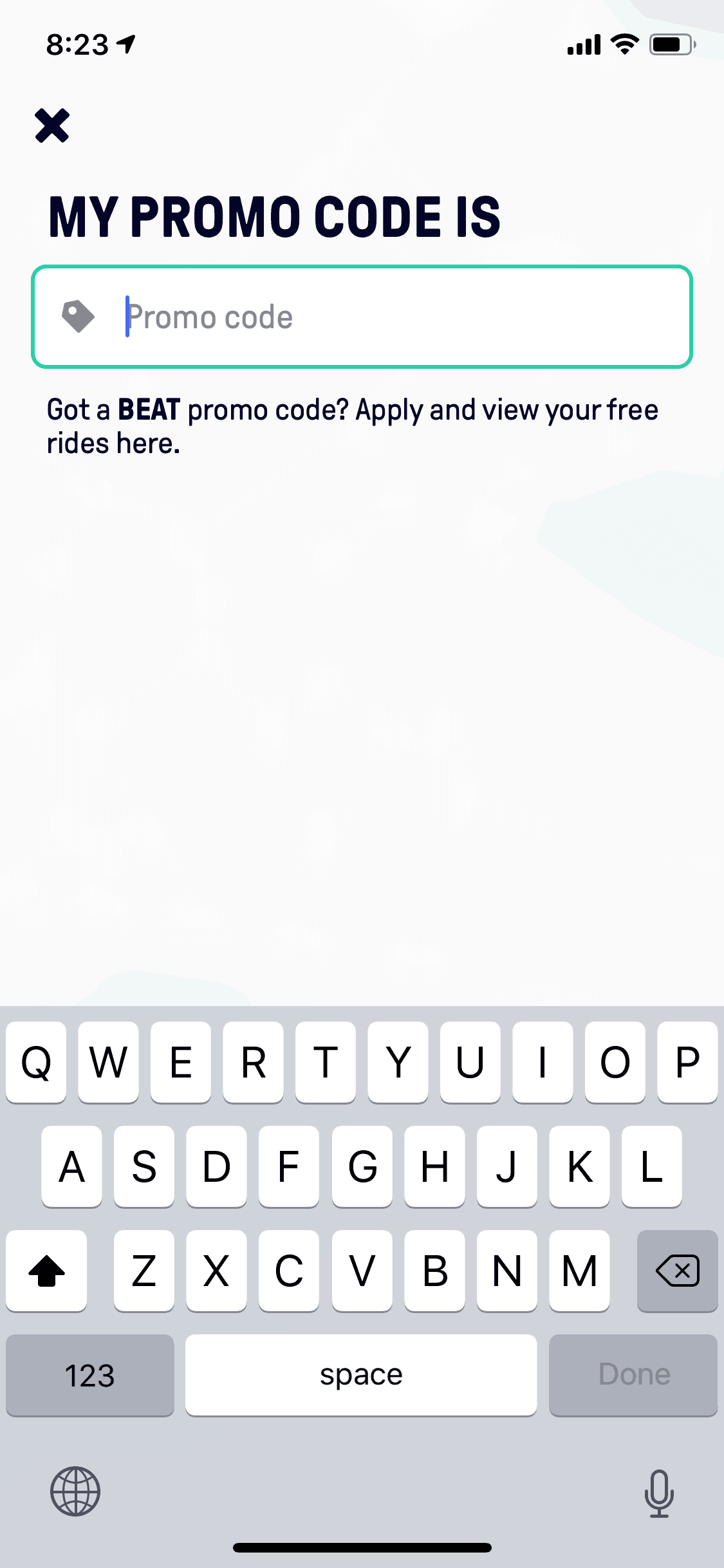 Beat Passenger iOS Maps & Navigation interface screenshot 24