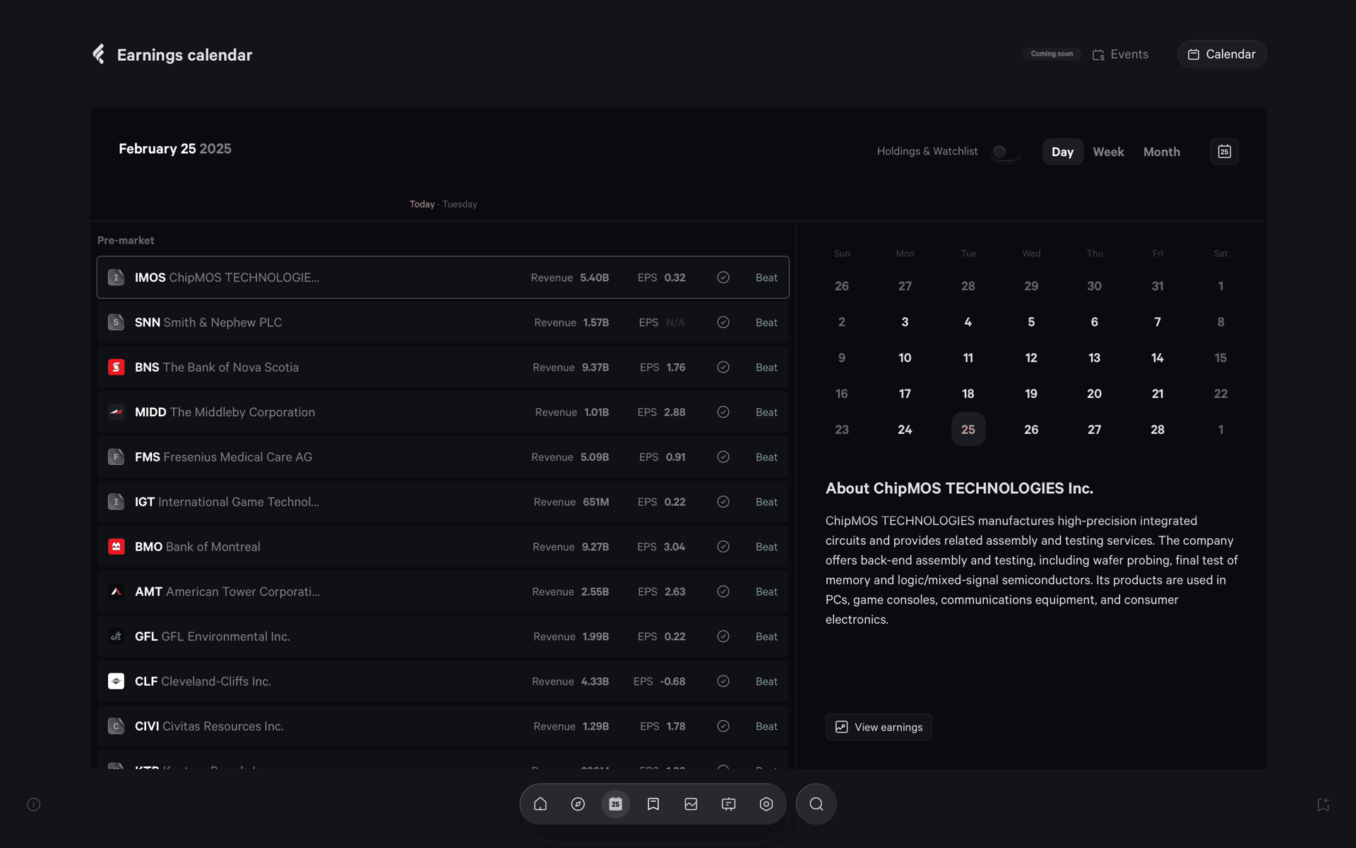 Fey Web Finance interface screenshot 4