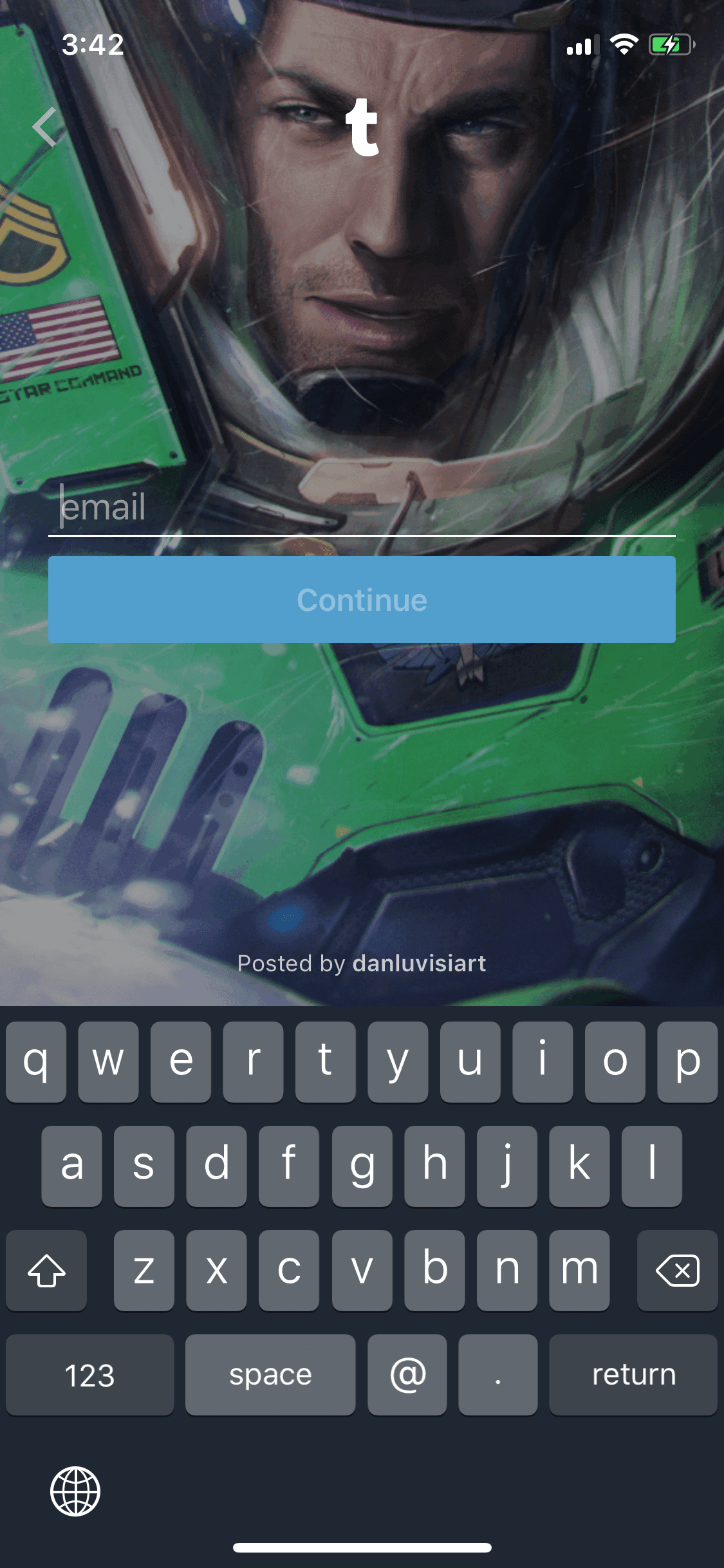 Tumblr iOS Social Networking interface screenshot 3