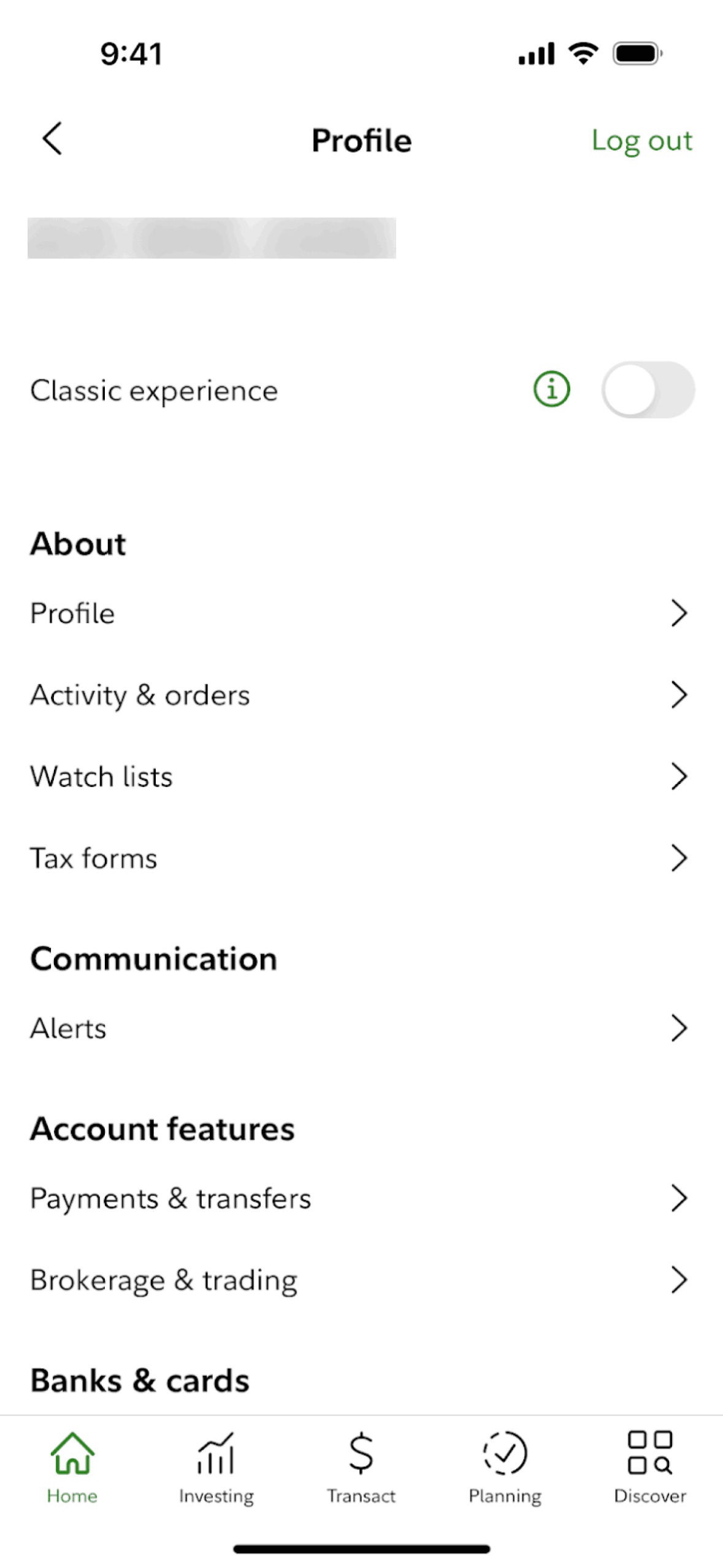 Fidelity iOS Finance interface screenshot 16