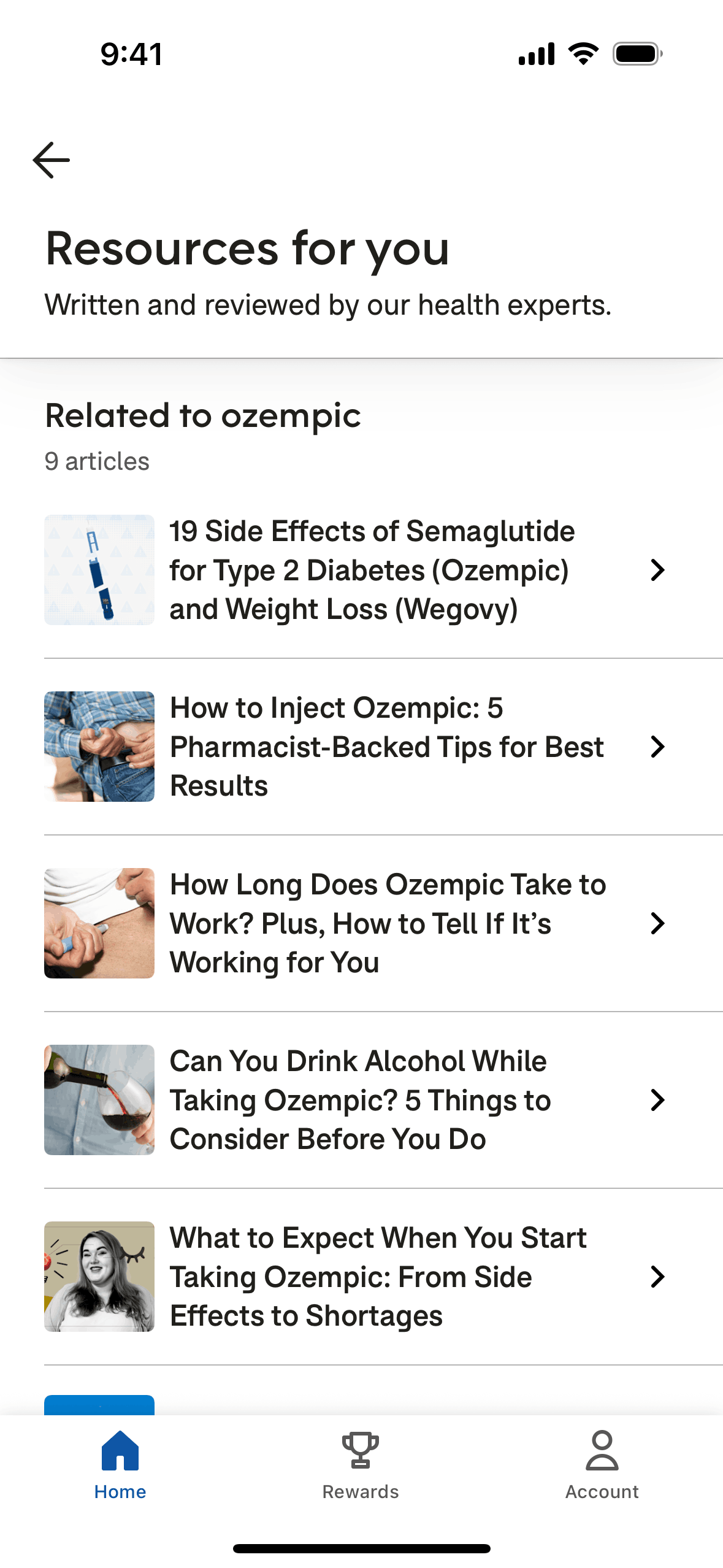 GoodRx iOS Medical interface screenshot 3