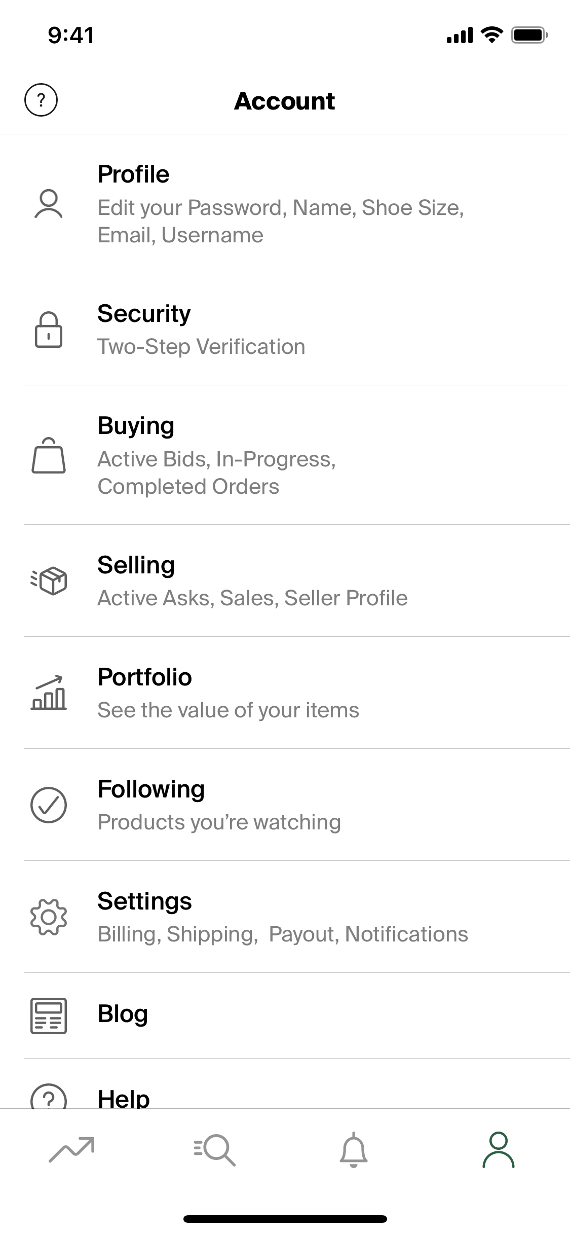 StockX iOS Shopping interface screenshot 2