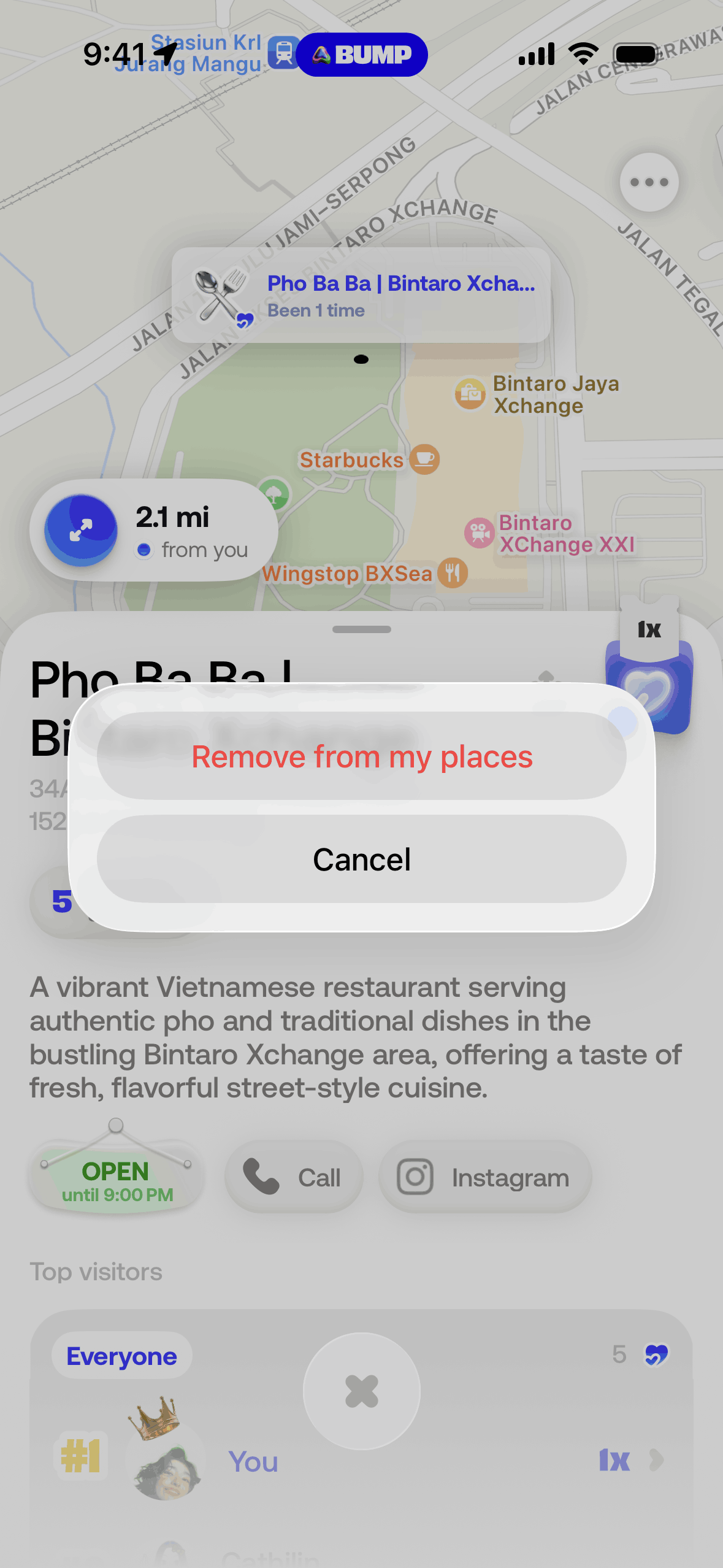 Bump iOS Social Networking interface screenshot 16
