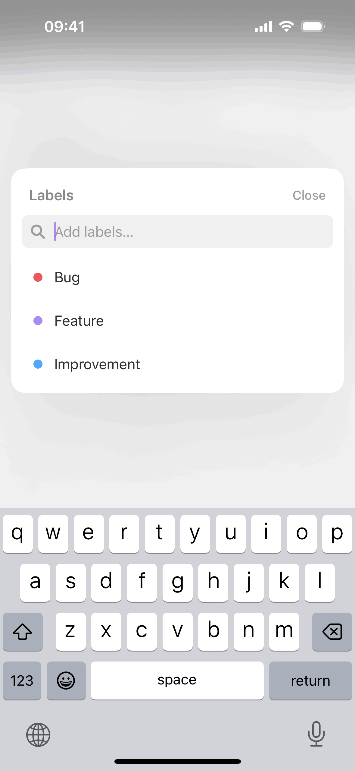 Linear iOS Developer Tools interface screenshot 9