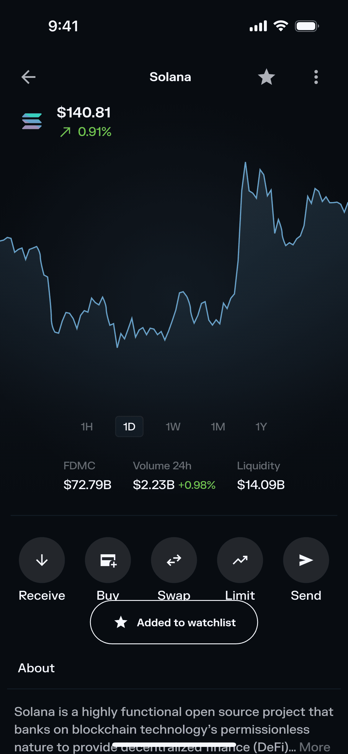Solflare iOS Crypto & Web3 interface screenshot 8