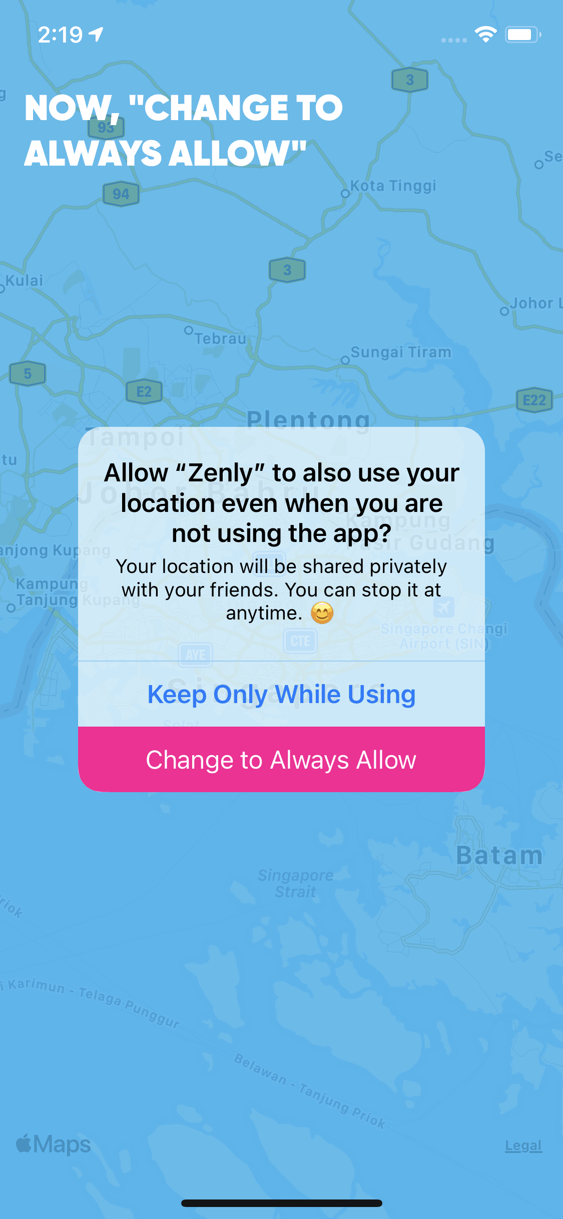 zenly iOS Social Networking interface screenshot 15