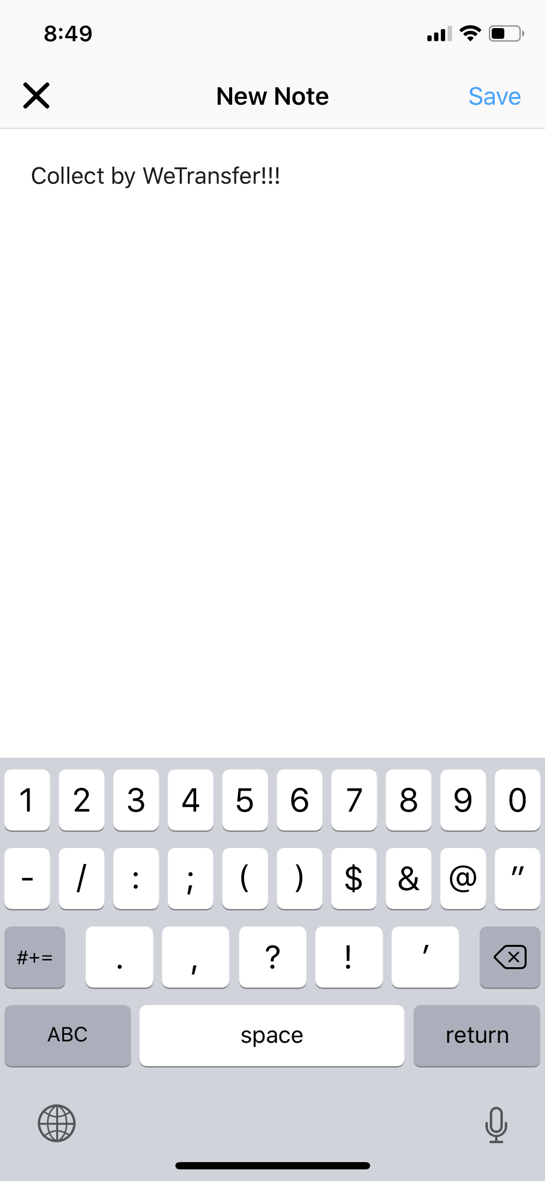 Collect iOS Productivity interface screenshot 16