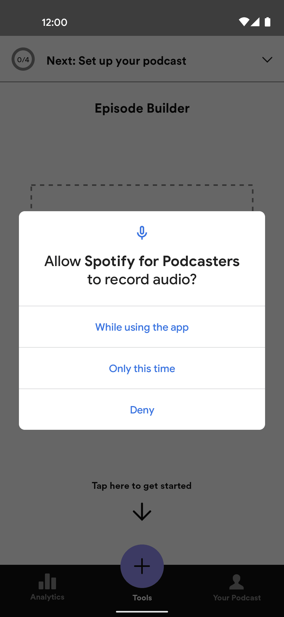 Spotify for Podcasters Android Business interface screenshot 14