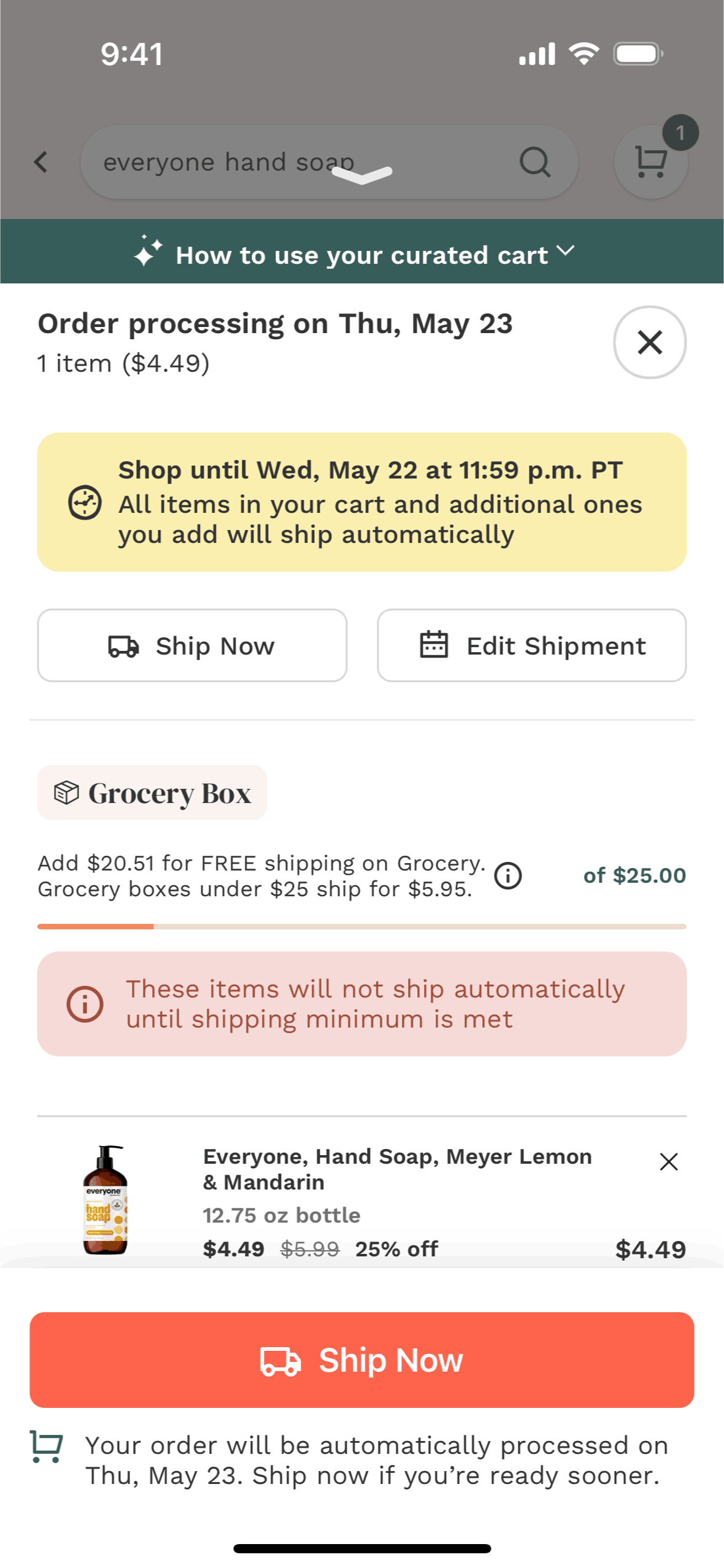 Thrive Market iOS Shopping interface screenshot 4