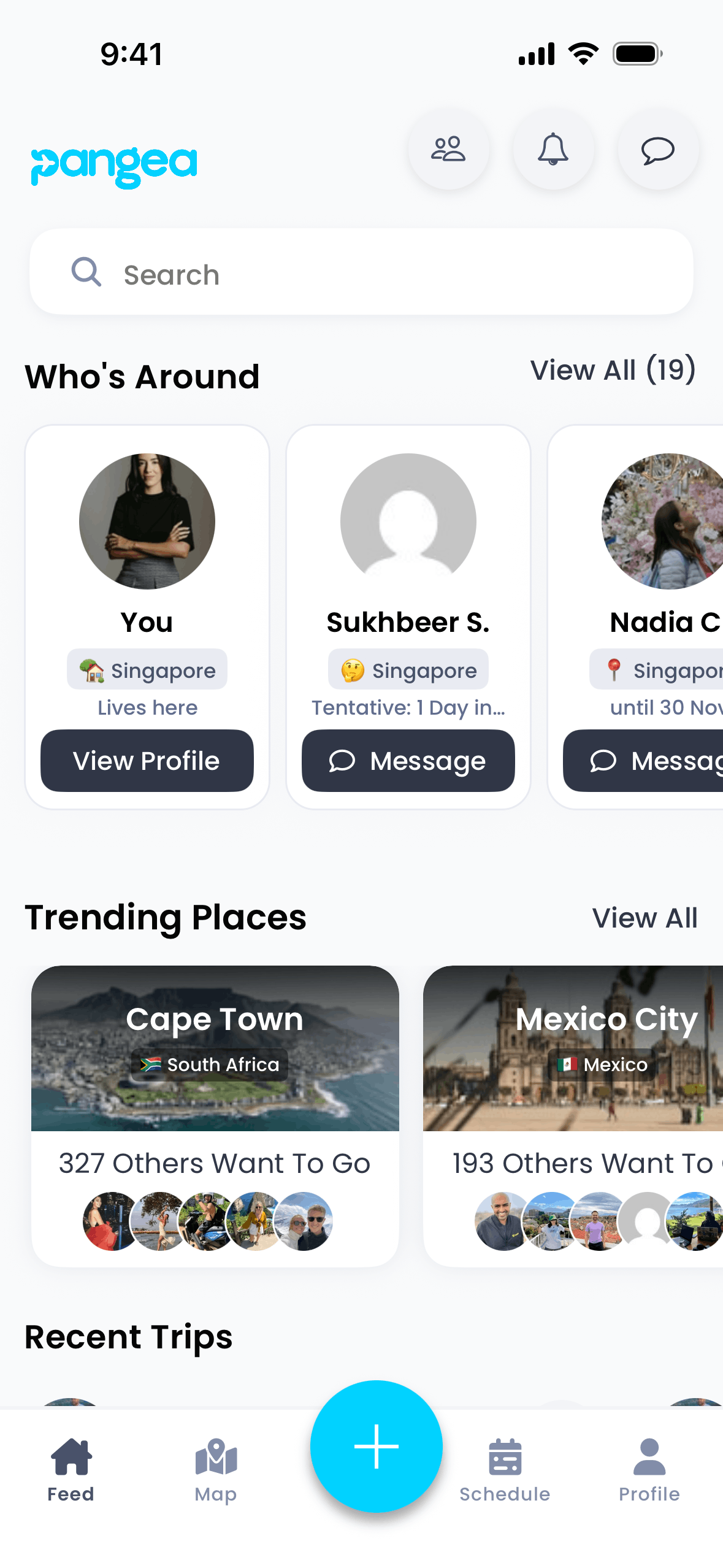 Pangea iOS Travel & Transportation interface screenshot 2