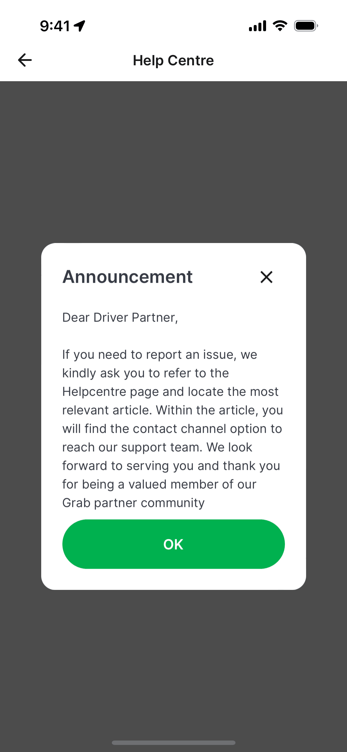 Grab Driver iOS Travel & Transportation interface screenshot 12