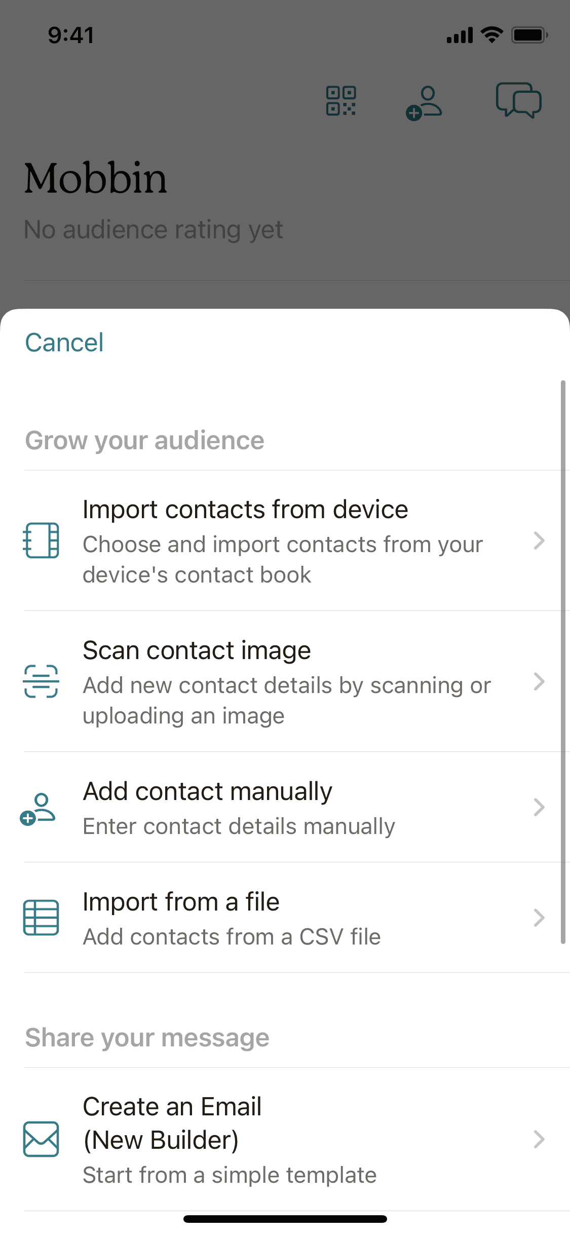 Mailchimp iOS Business interface screenshot 15