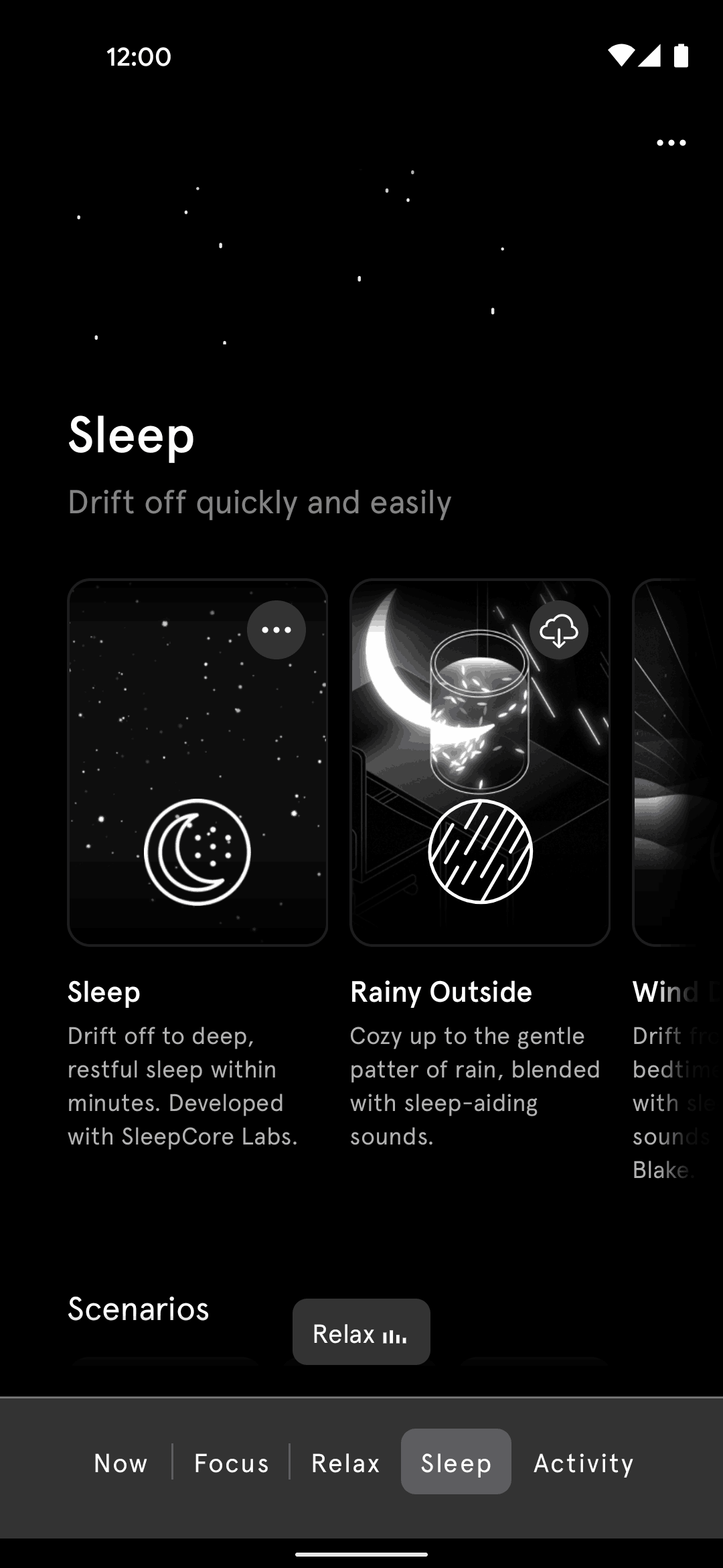Endel Android Health & Fitness interface screenshot 4