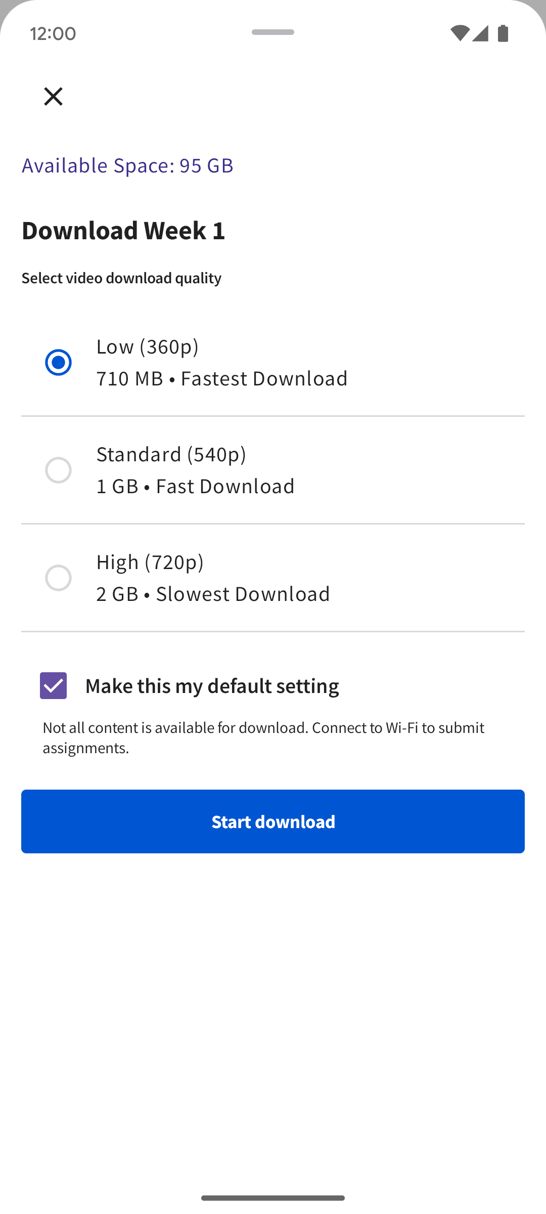 Coursera Android Education interface screenshot 16