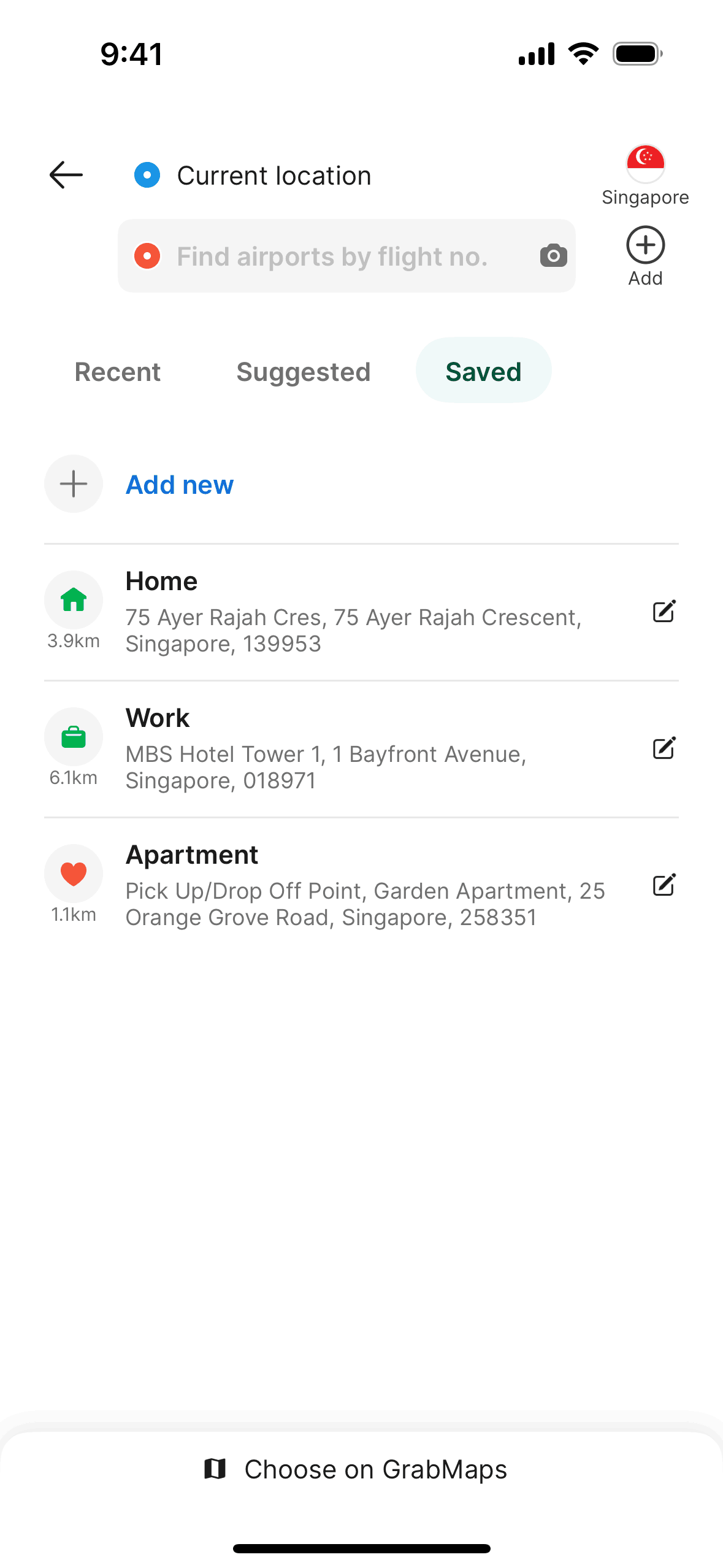 Grab iOS Finance interface screenshot 23
