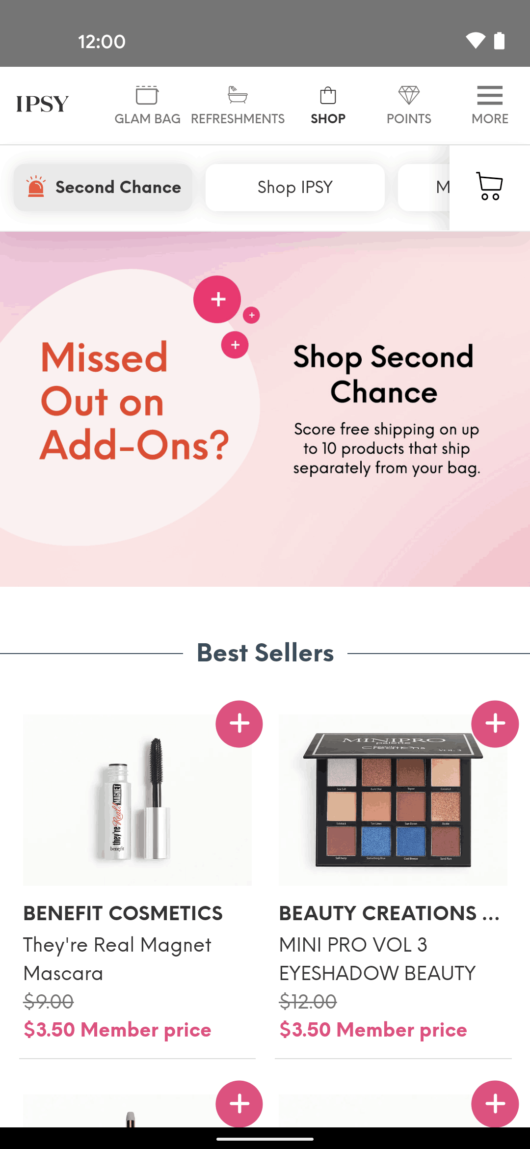 IPSY Android Shopping interface screenshot 23