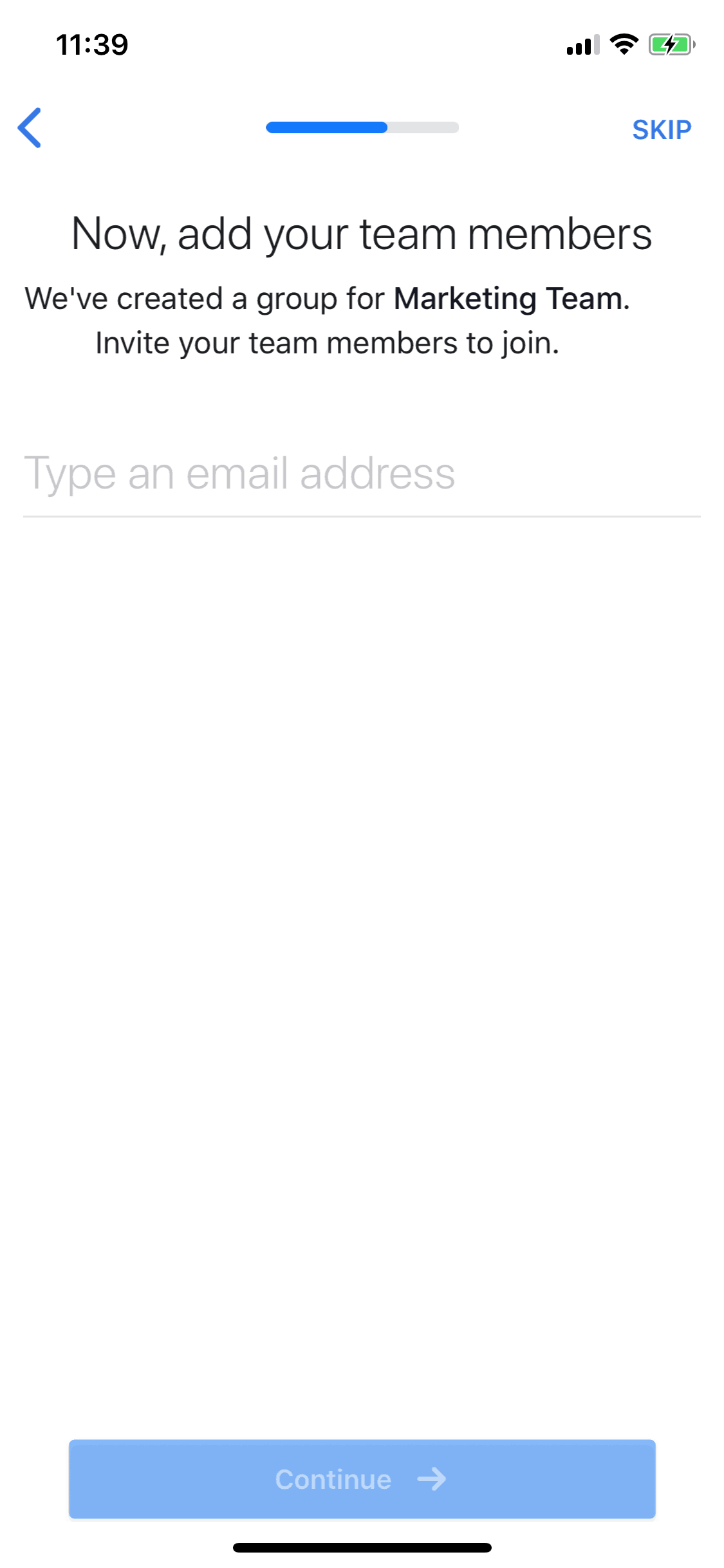 Workplace iOS Business interface screenshot 12