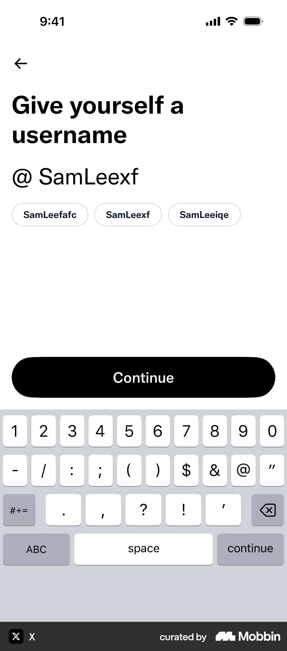 Onboarding on X (ios) screen 12