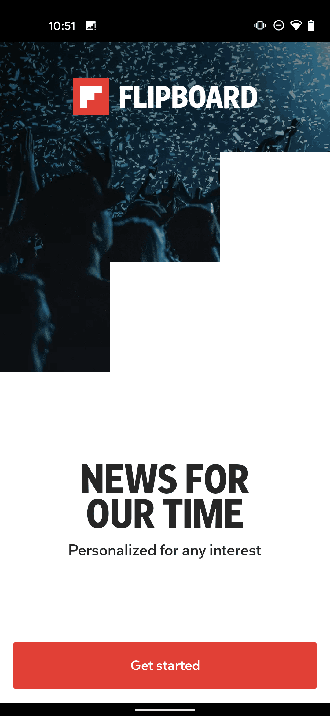 Flipboard Android News interface screenshot 1